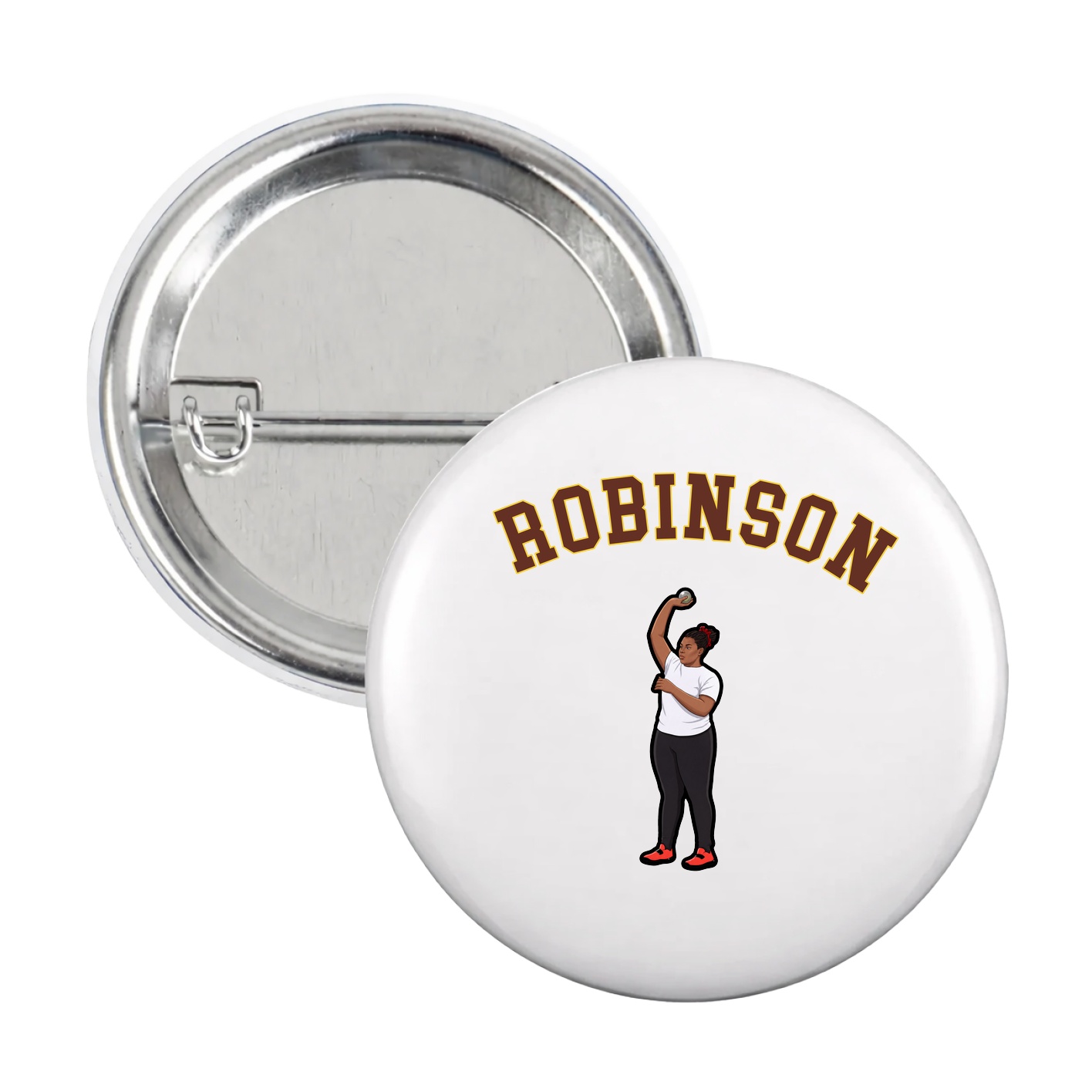 Game Day Button — Shirsey Arch in White