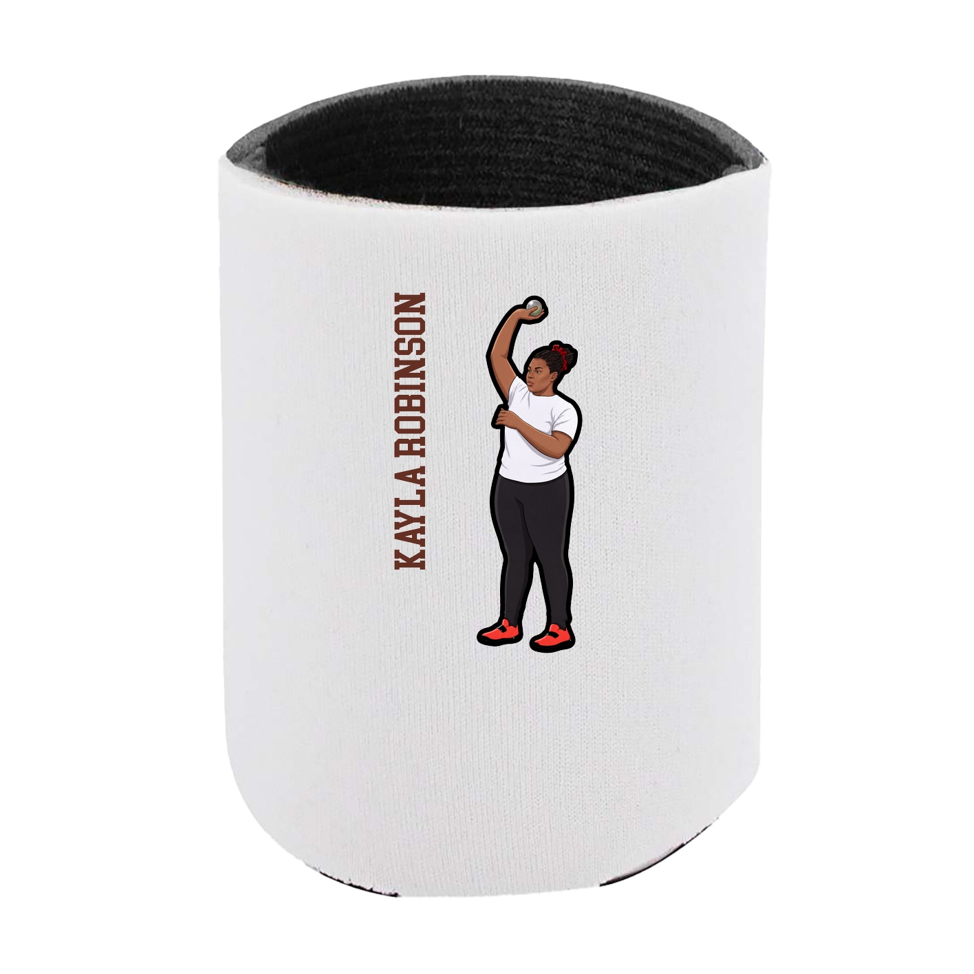 Can Holder — Name Vertical in White