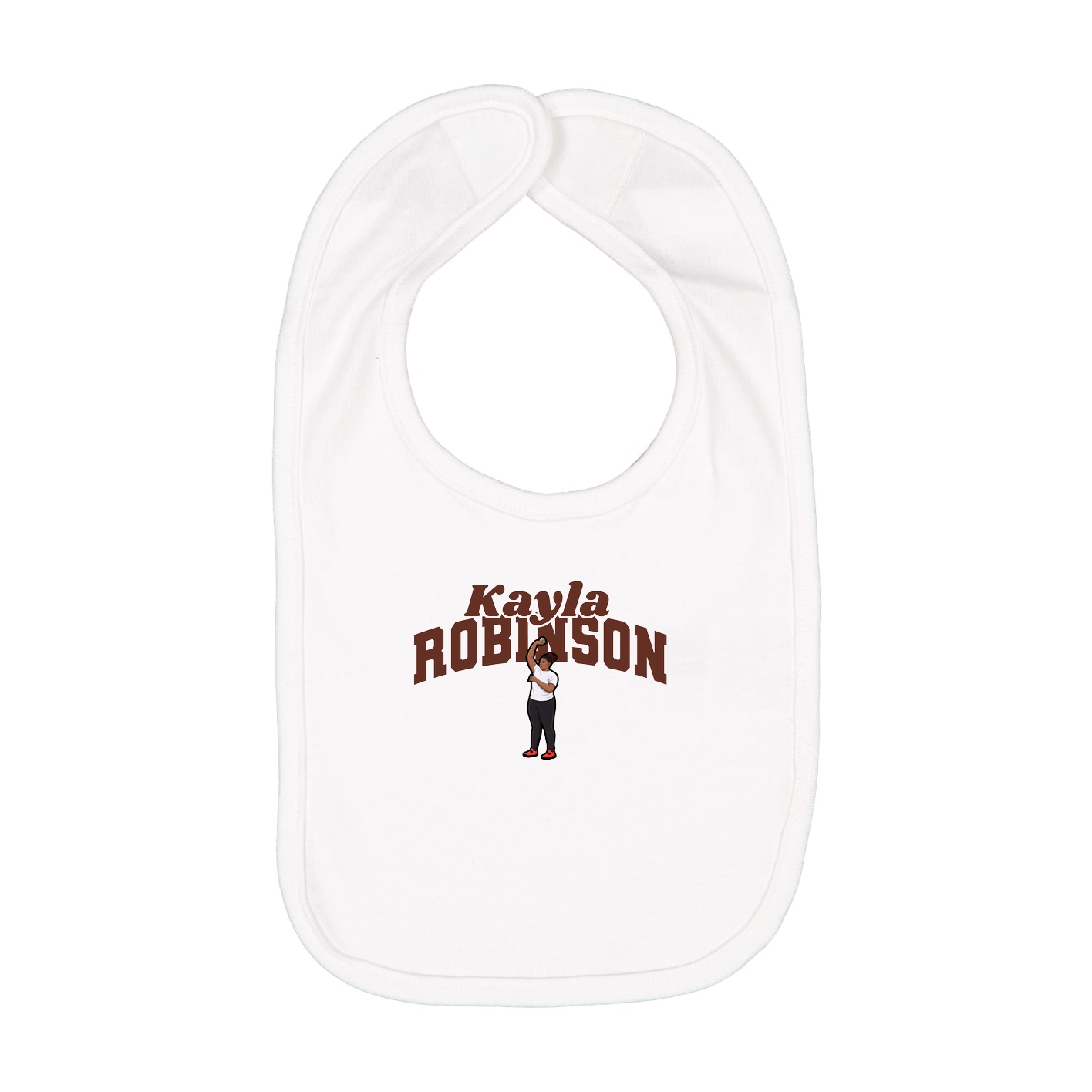 Infant Bib — Signature Arch in White