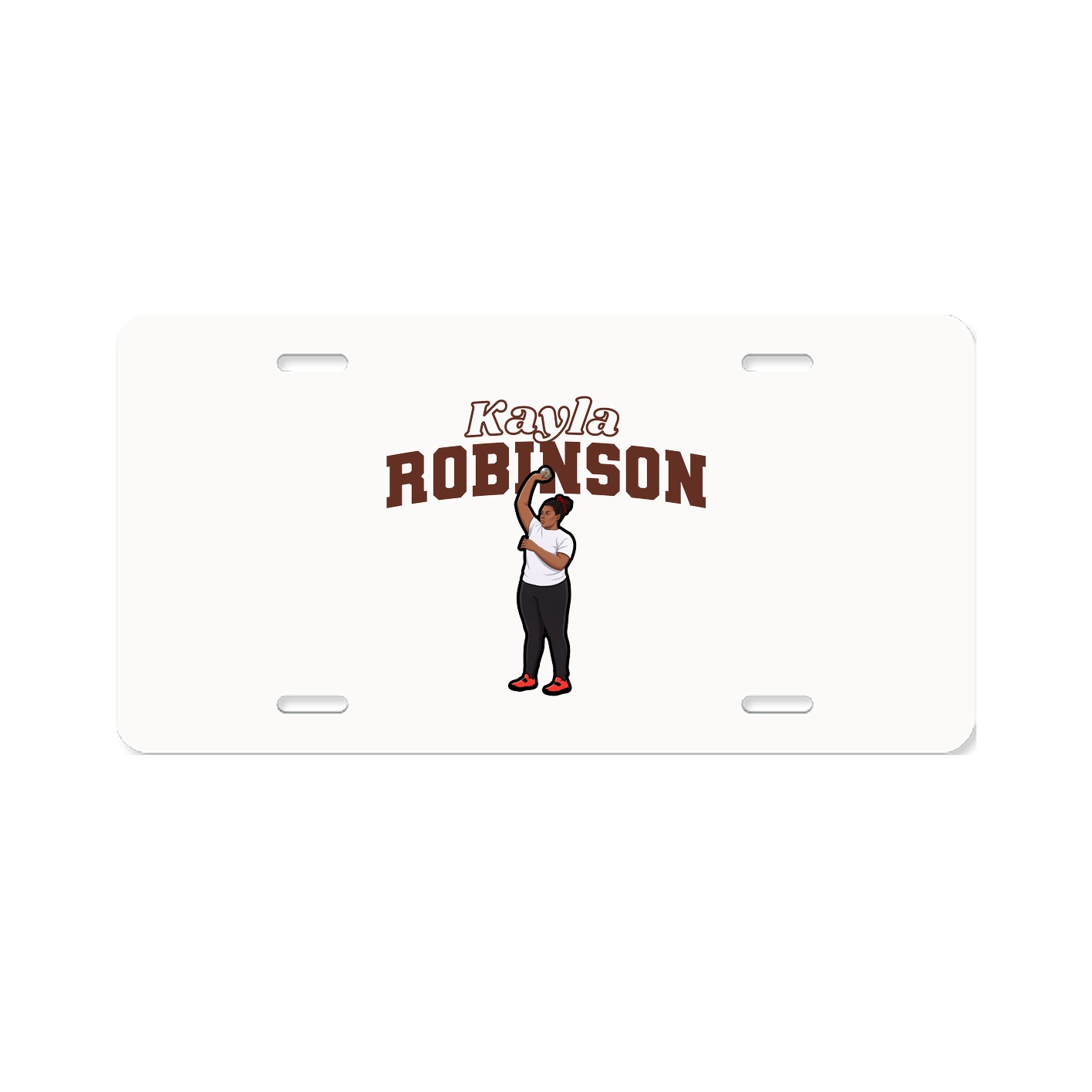 License Plate — Name Arch in Classic