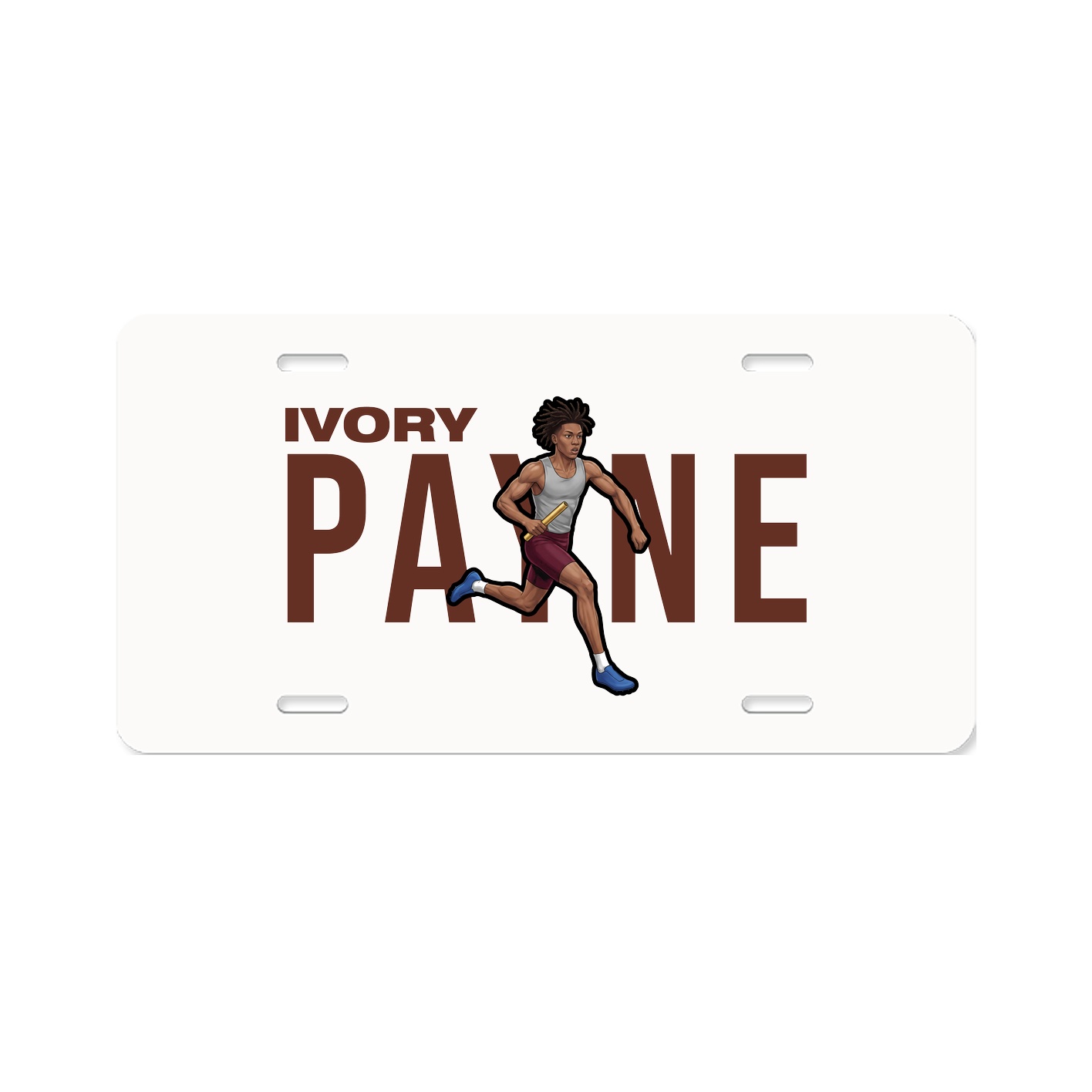 License Plate — Player Name in Classic