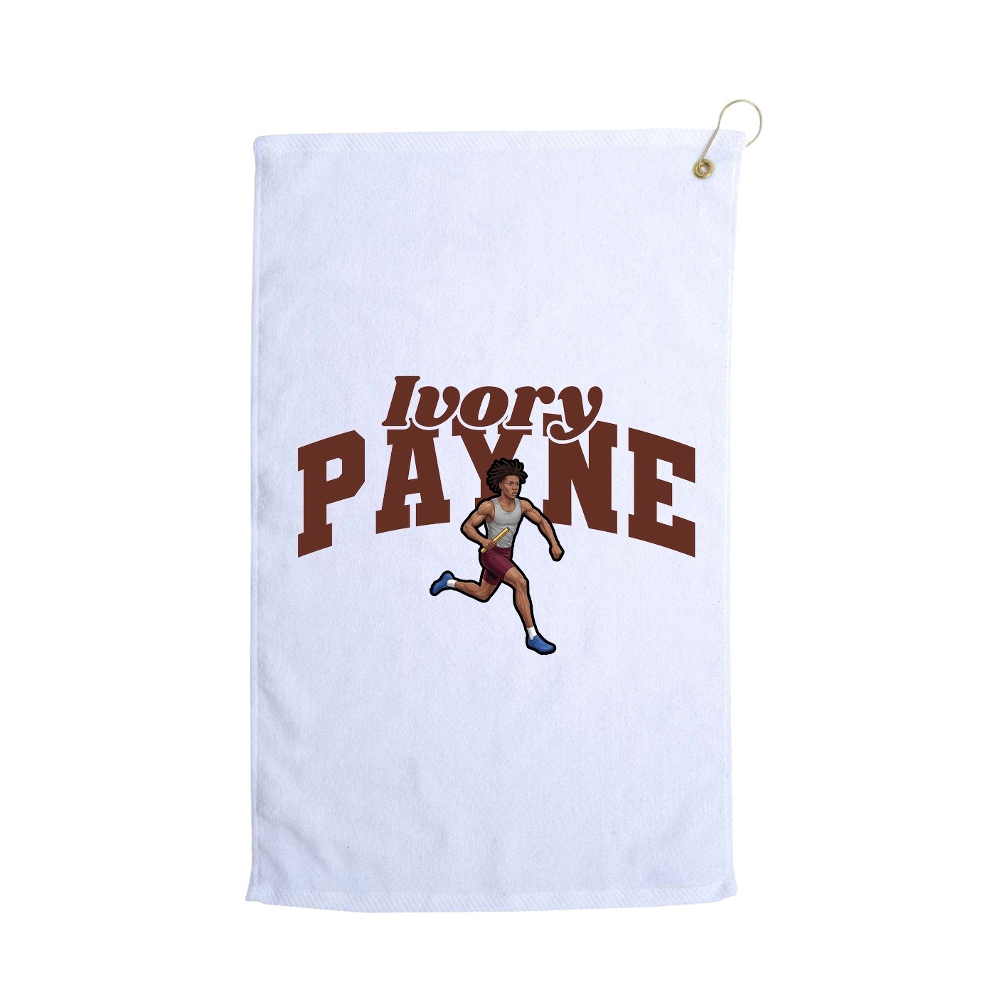 Golf Towel — Signature Arch in White