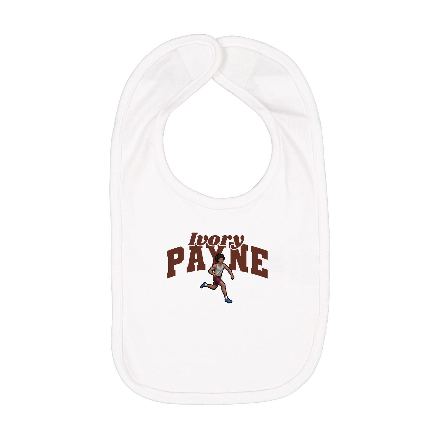 Infant Bib — Signature Arch in White