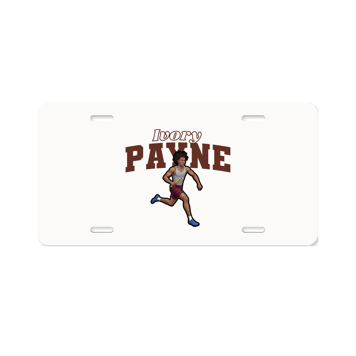License Plate — Name Arch in Classic