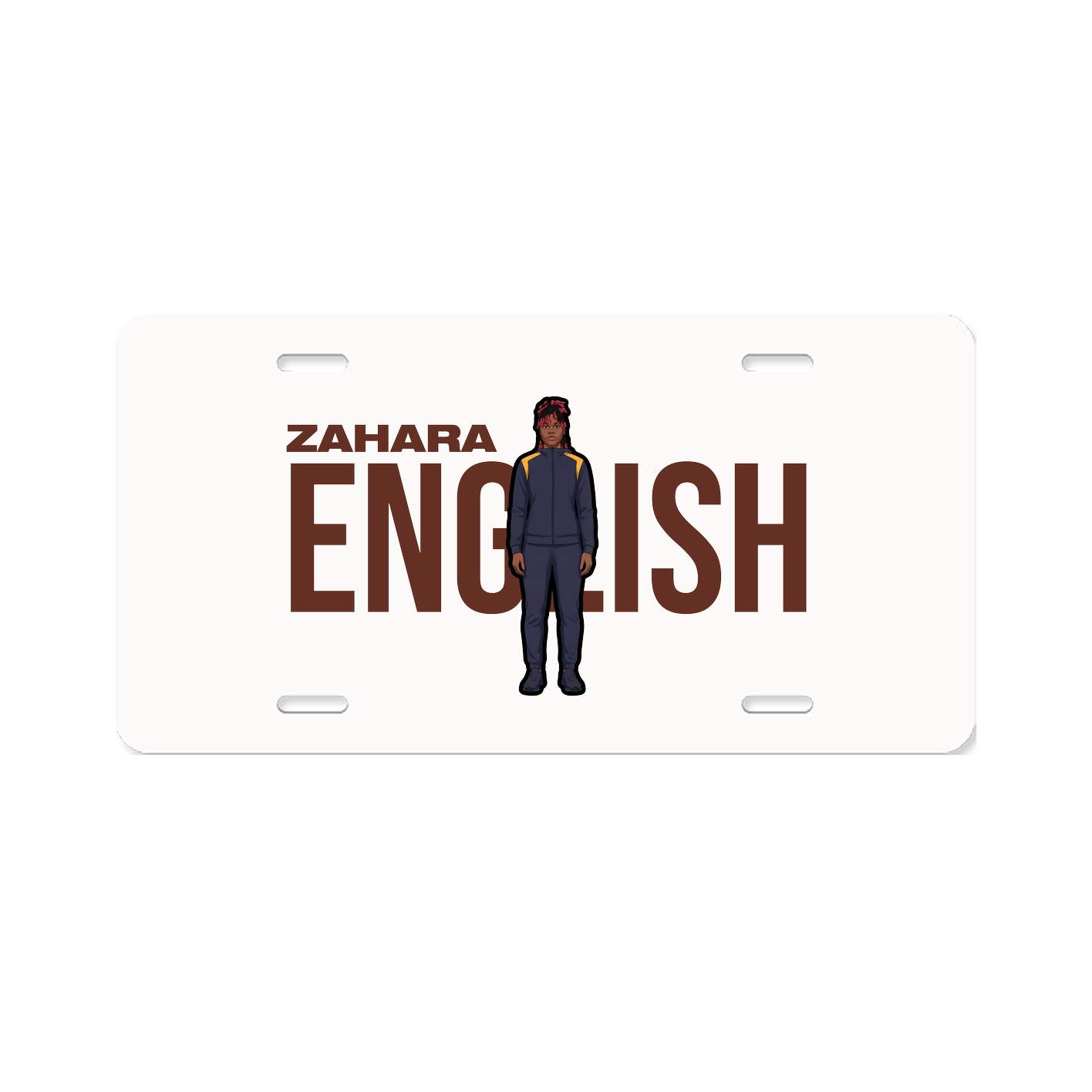 License Plate — Player Name in Classic
