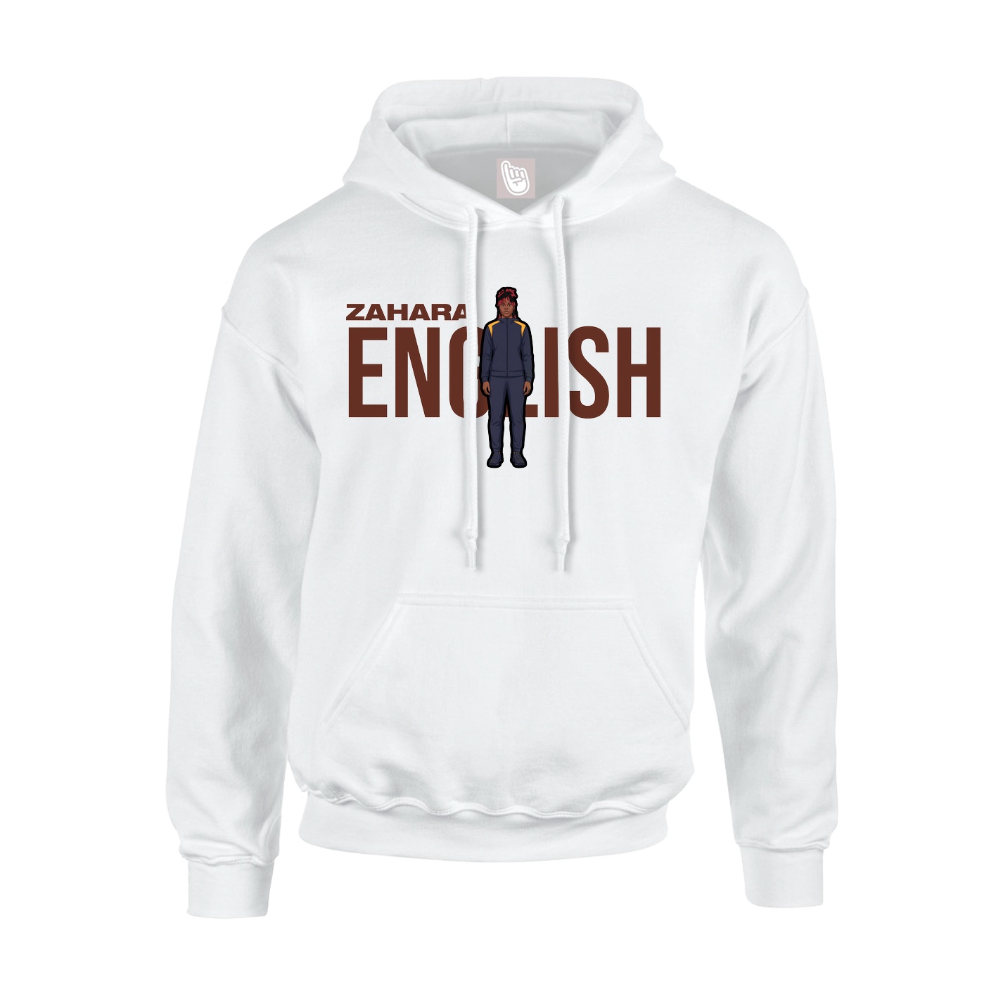 Hoodie — Player Name in White