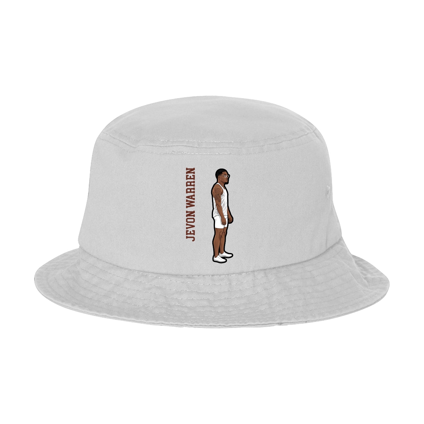 Bucket Cap — Name Vertical in White