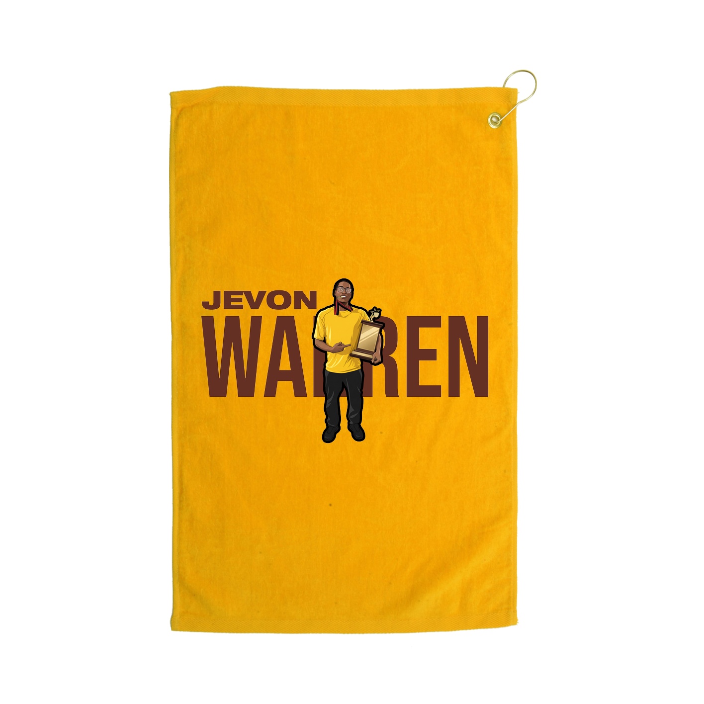 Golf Towel — Player Name in Gold