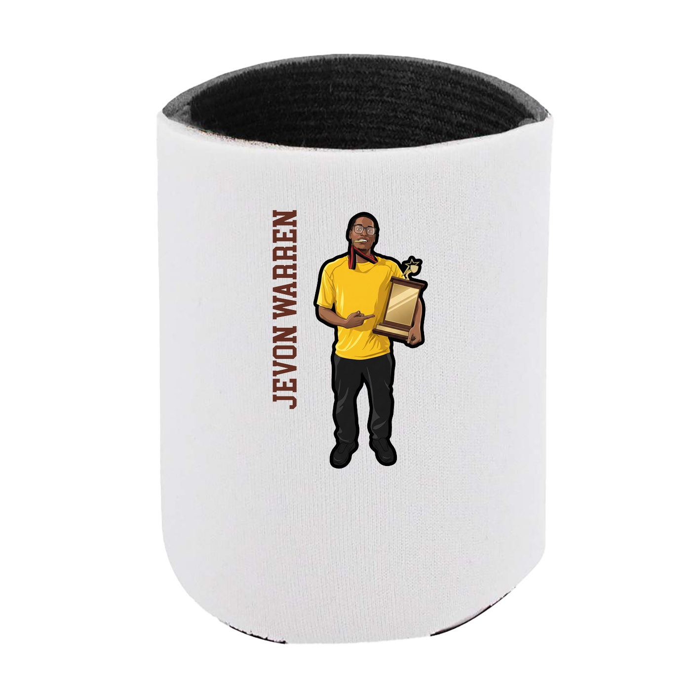 Can Holder — Name Vertical in White