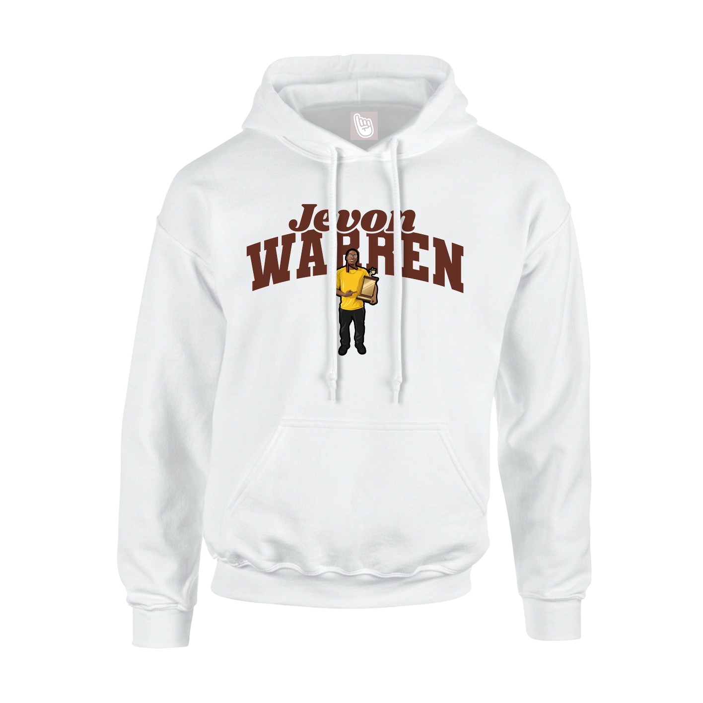 Hoodie — Signature Arch in White