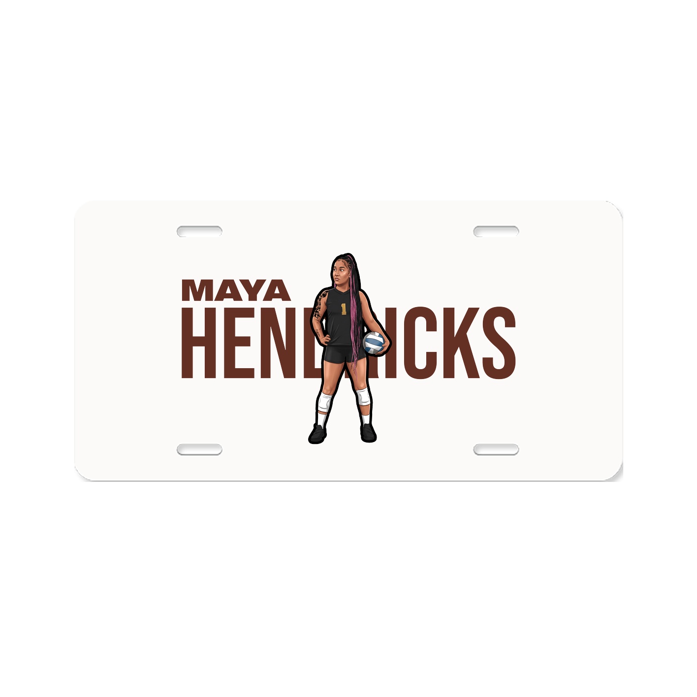 License Plate — Player Name in Classic
