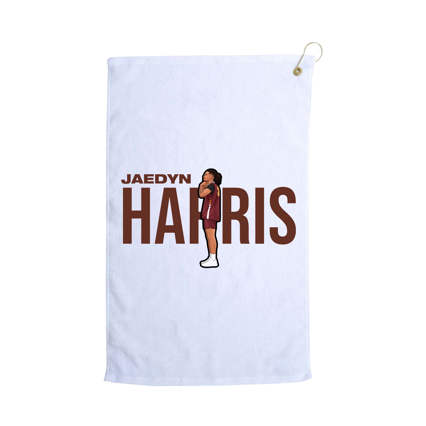 Golf Towel — Player Name in White