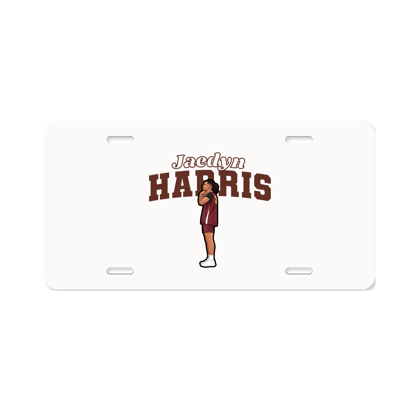 License Plate — Name Arch in Classic