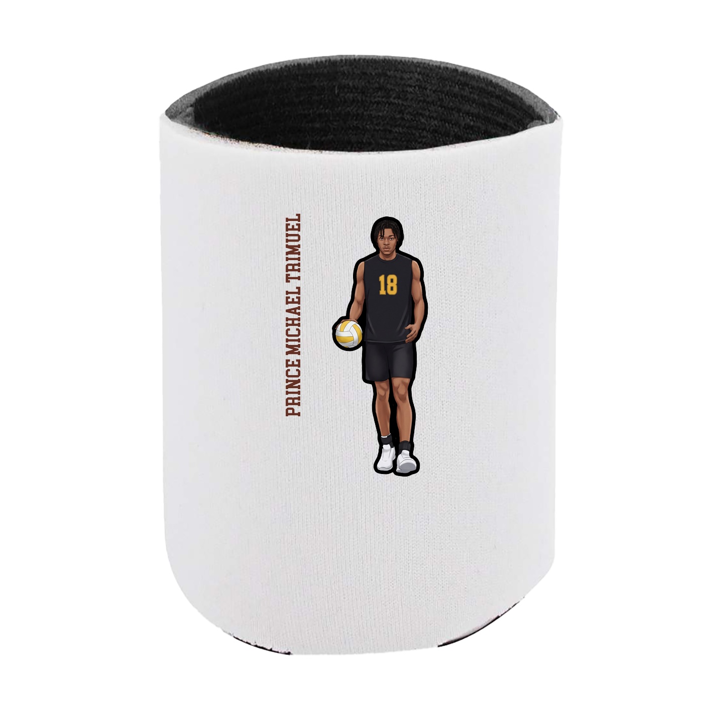 Can Holder — Name Vertical in White