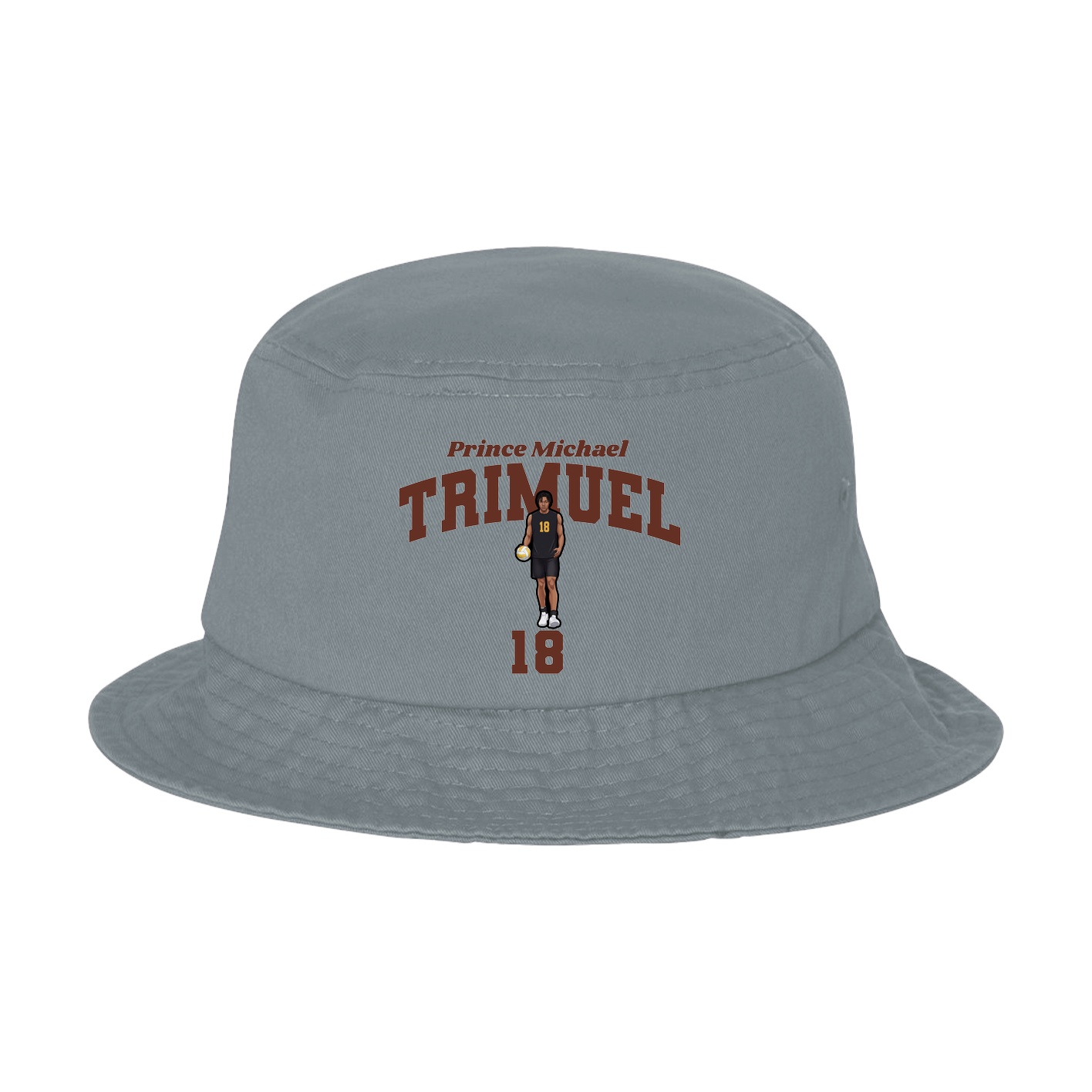 Bucket Cap — Signature Arch in Grey