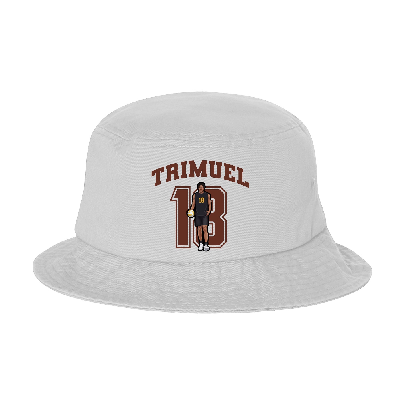 Bucket Cap — Number in White