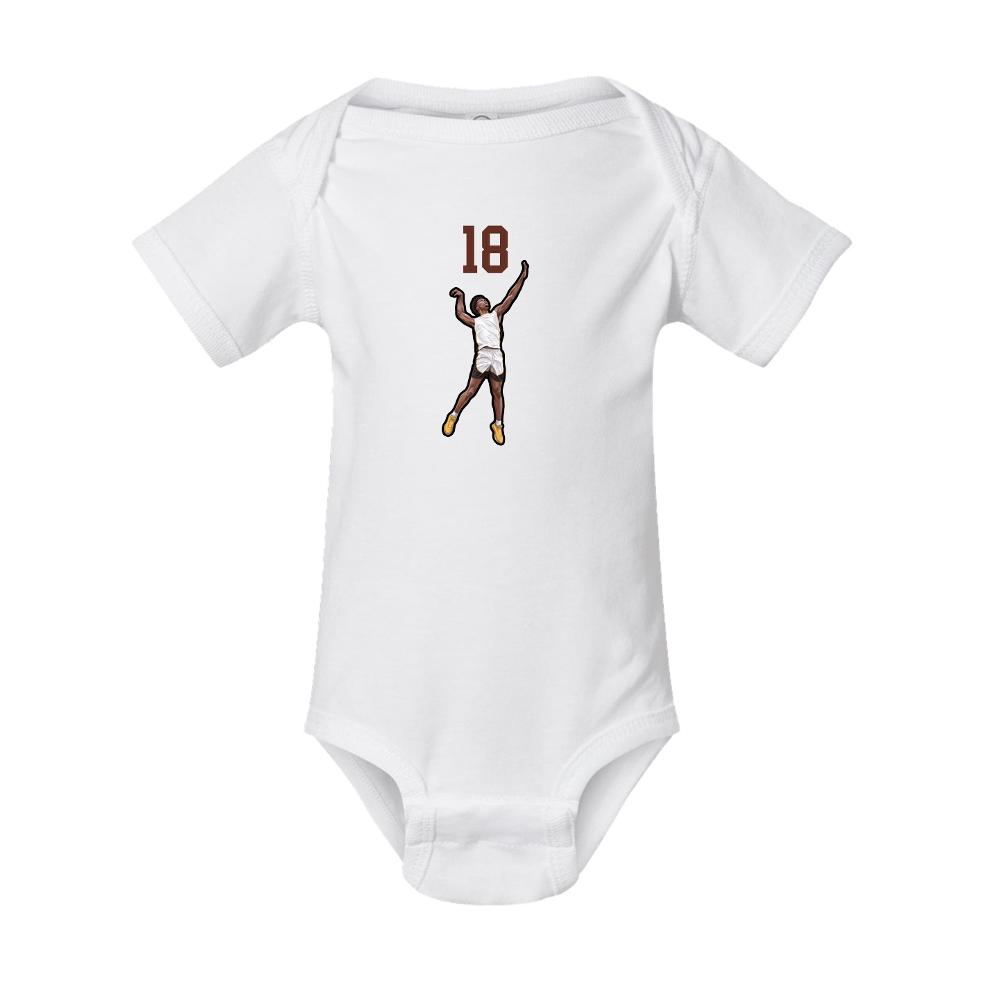 Baby Onesie — Number Top in White