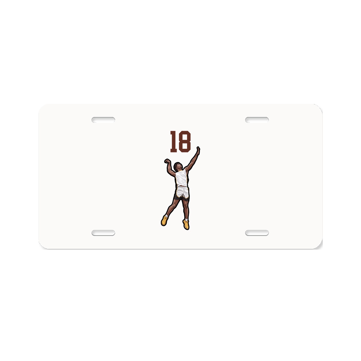 License Plate — Number Top in Classic