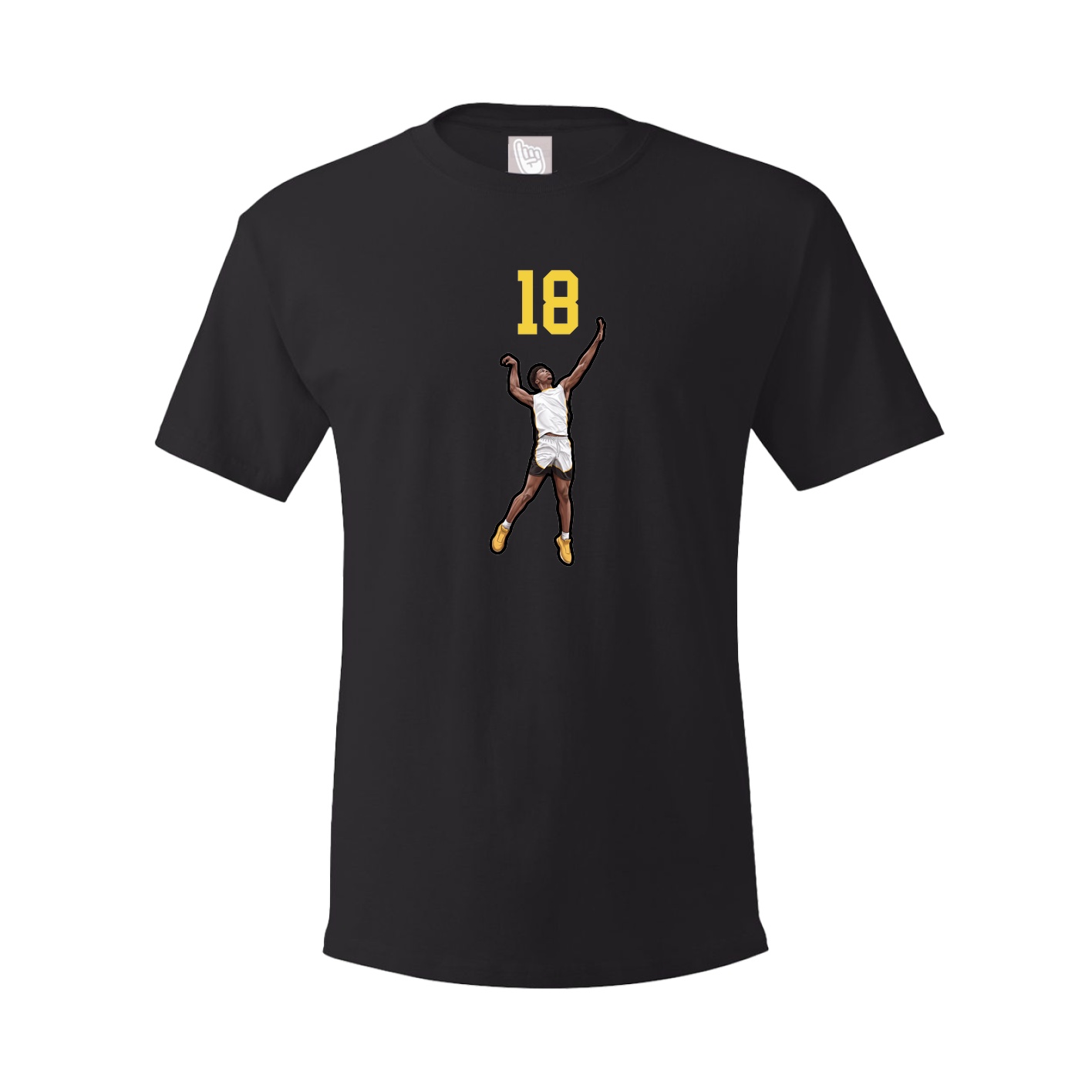 Youth Tee — Number Top in Black