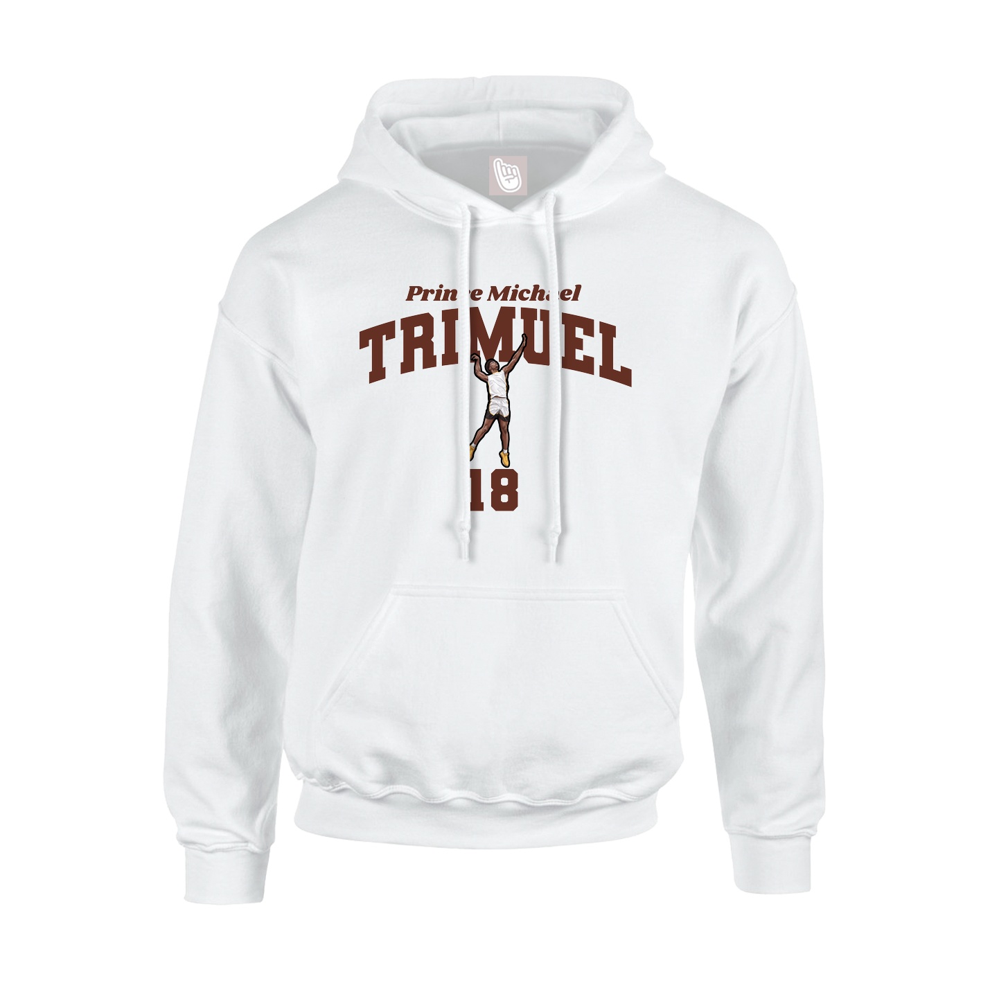 Hoodie — Signature Arch in White