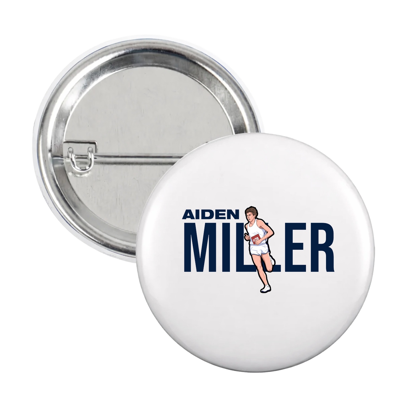 Game Day Button — Player Name in White