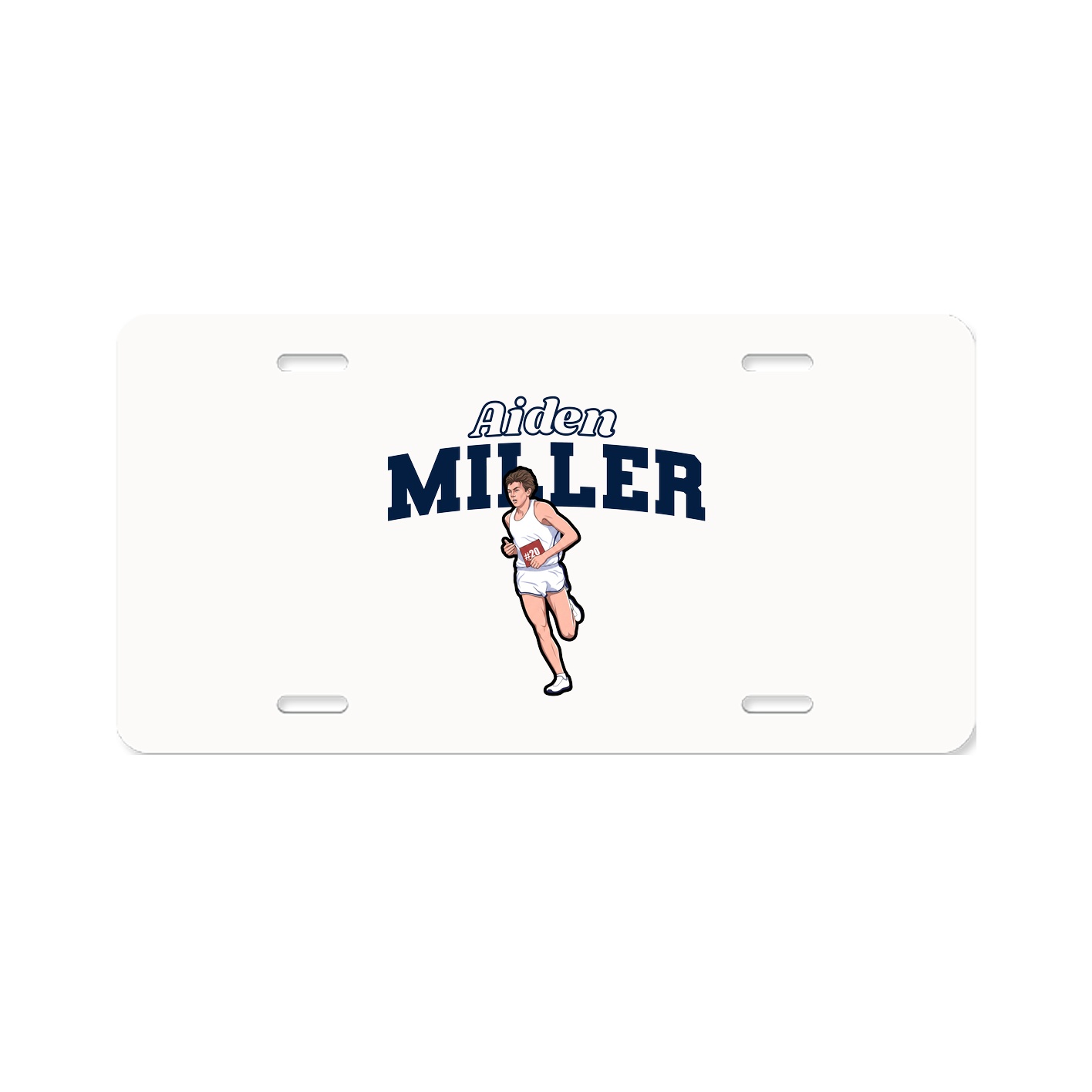 License Plate — Name Arch in Classic