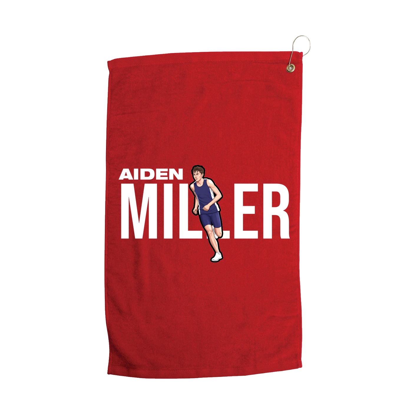 Golf Towel — Player Name in Red
