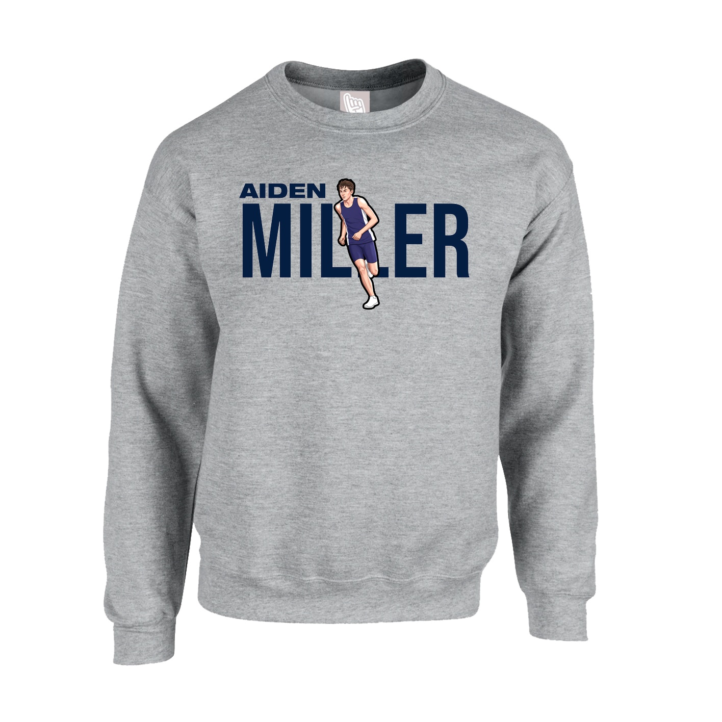 Fleece Crew — Player Name in Grey