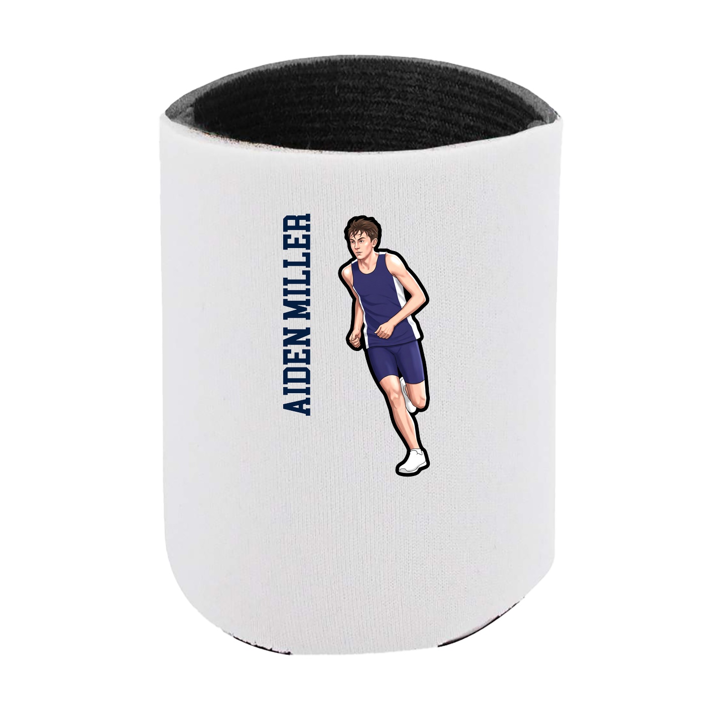 Can Holder — Name Vertical in White