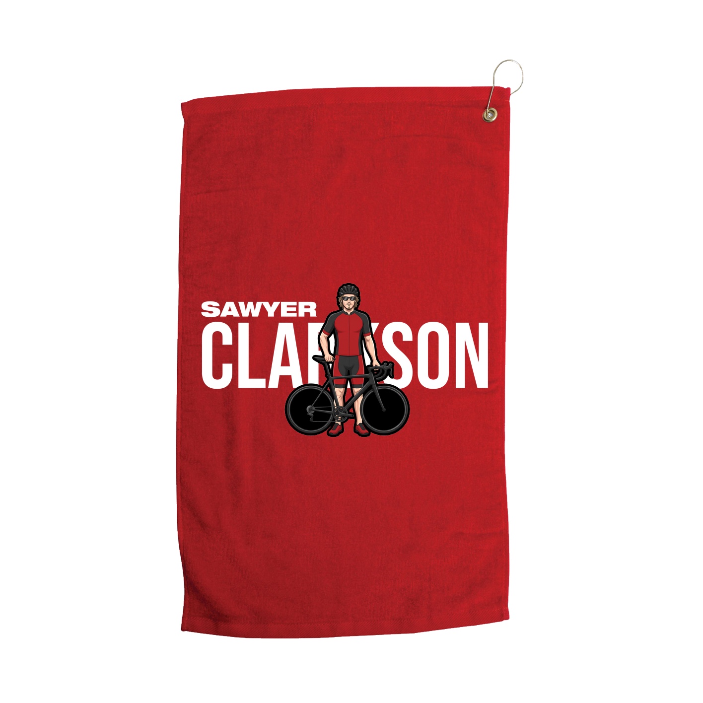 Golf Towel — Player Name in Red