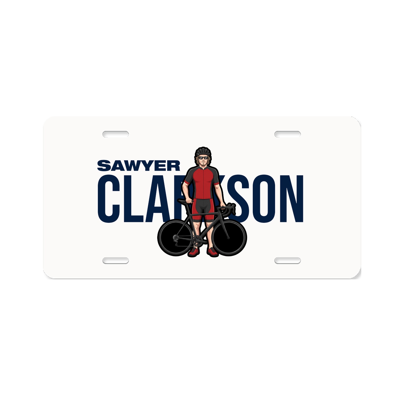 License Plate — Player Name in Classic