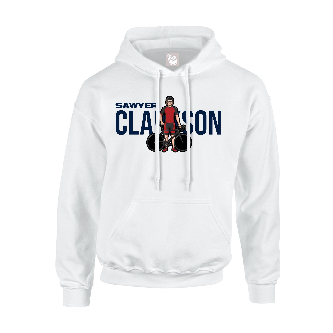 Hoodie — Player Name in White