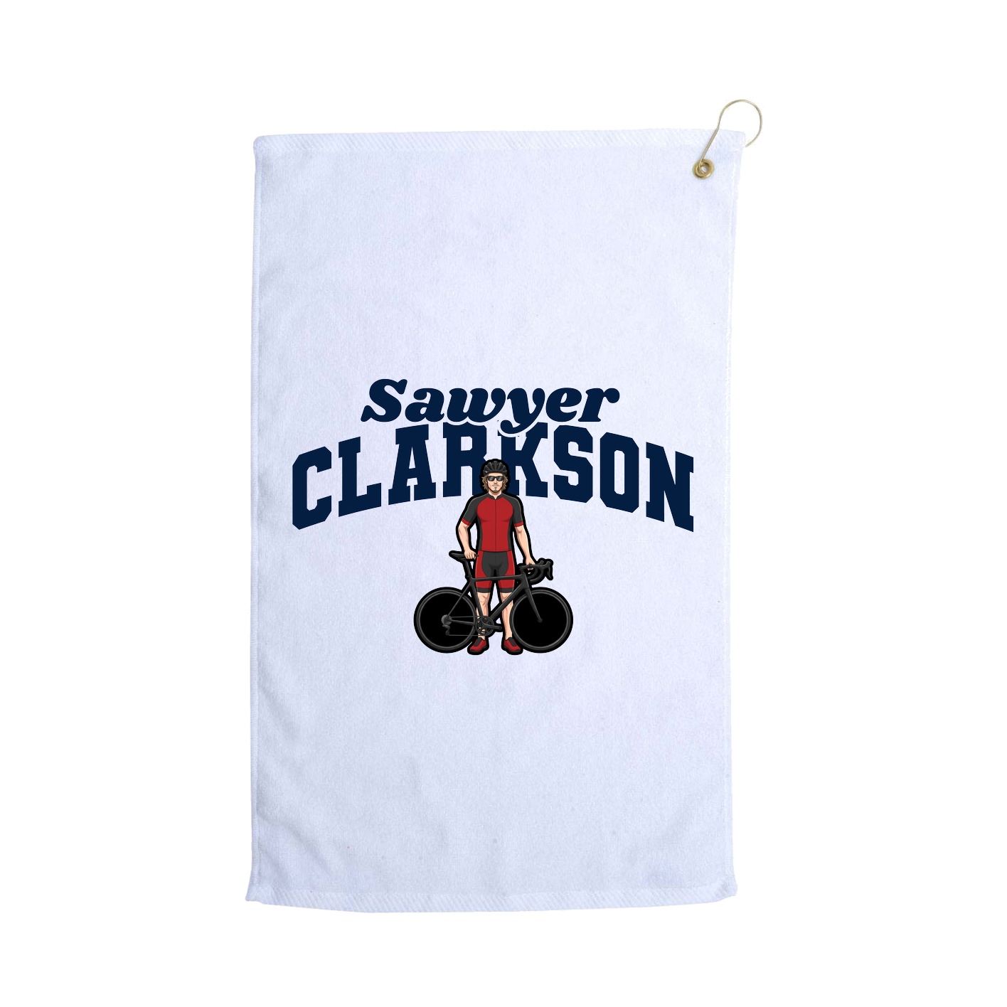 Golf Towel — Signature Arch in White
