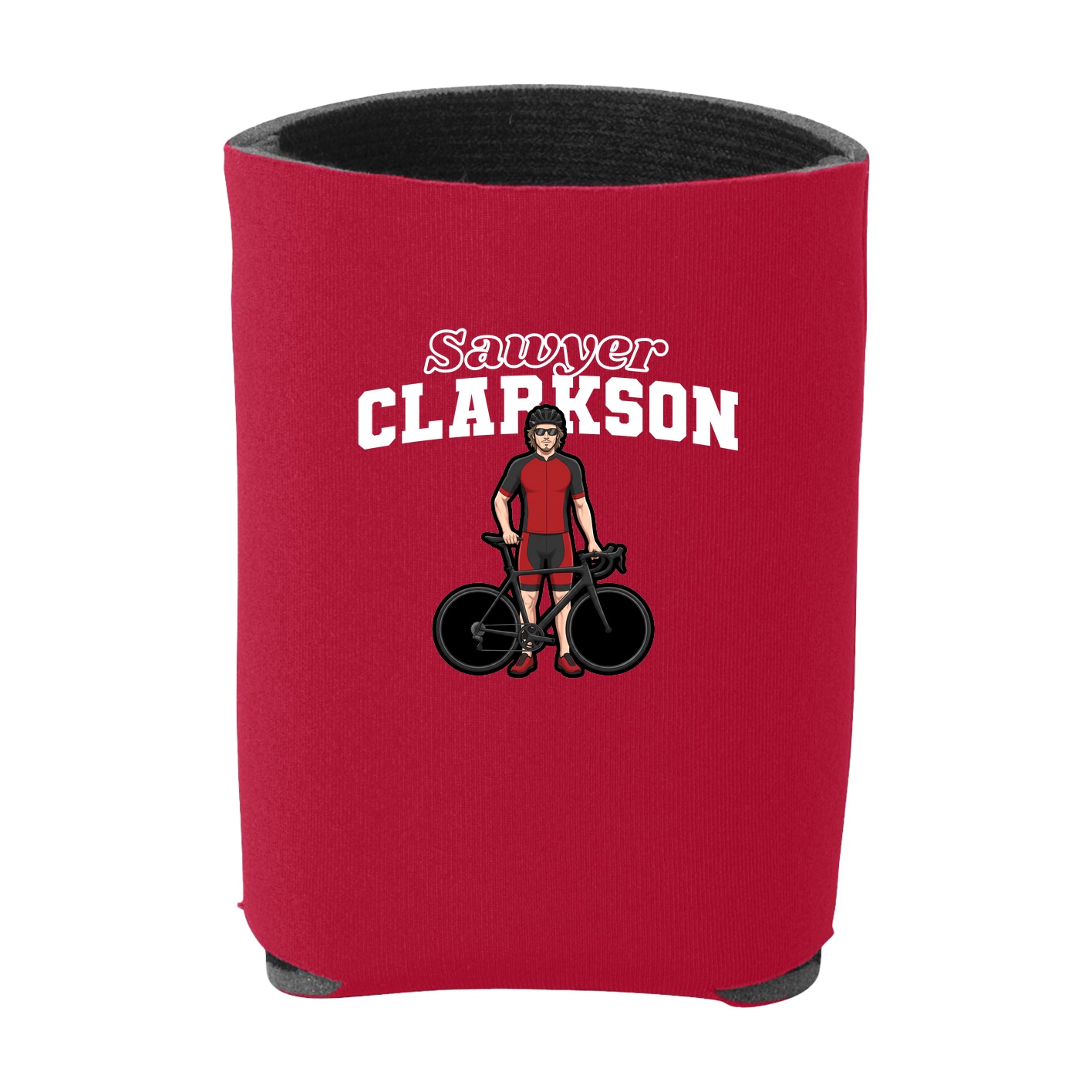 Can Holder — Name Arch in Red