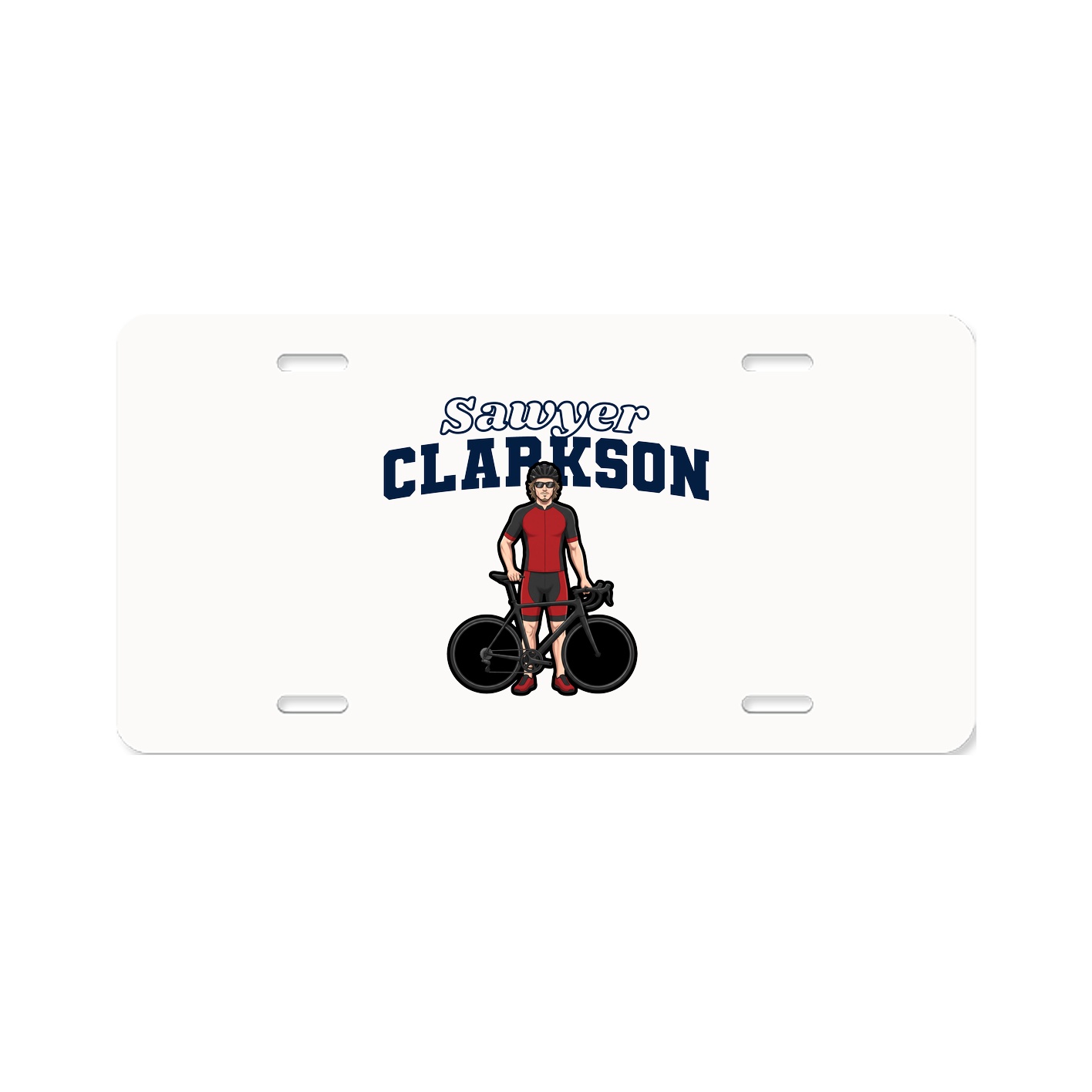 License Plate — Name Arch in Classic