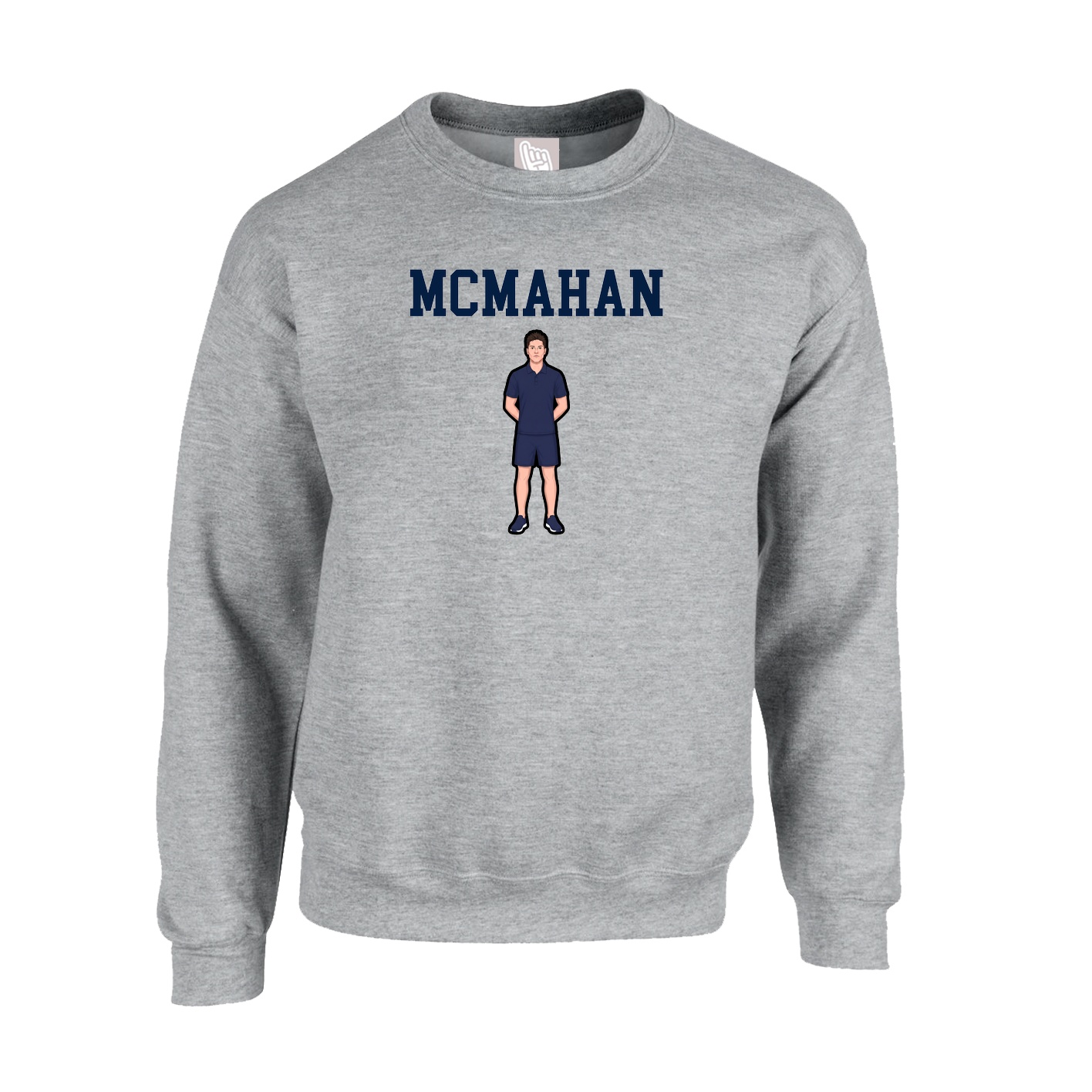 Fleece Crew — Shirsey in Grey