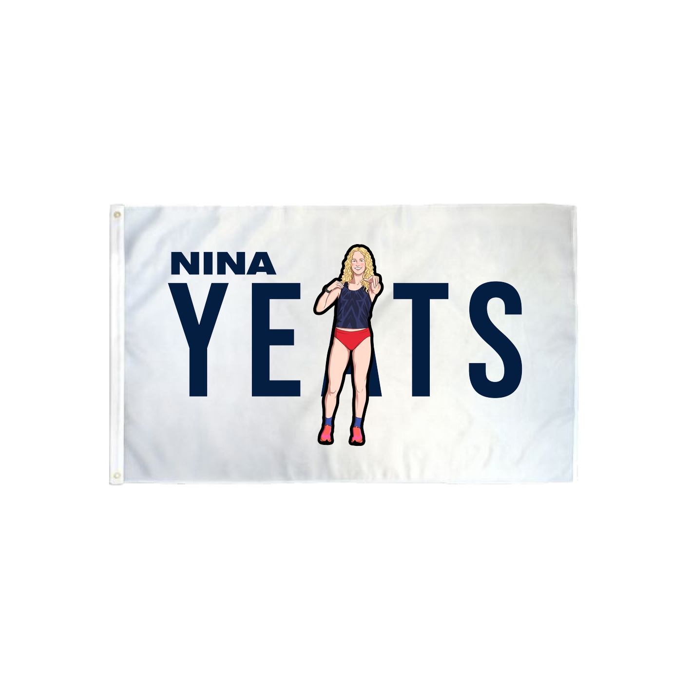 3x5 Flag — Player Name in Classic