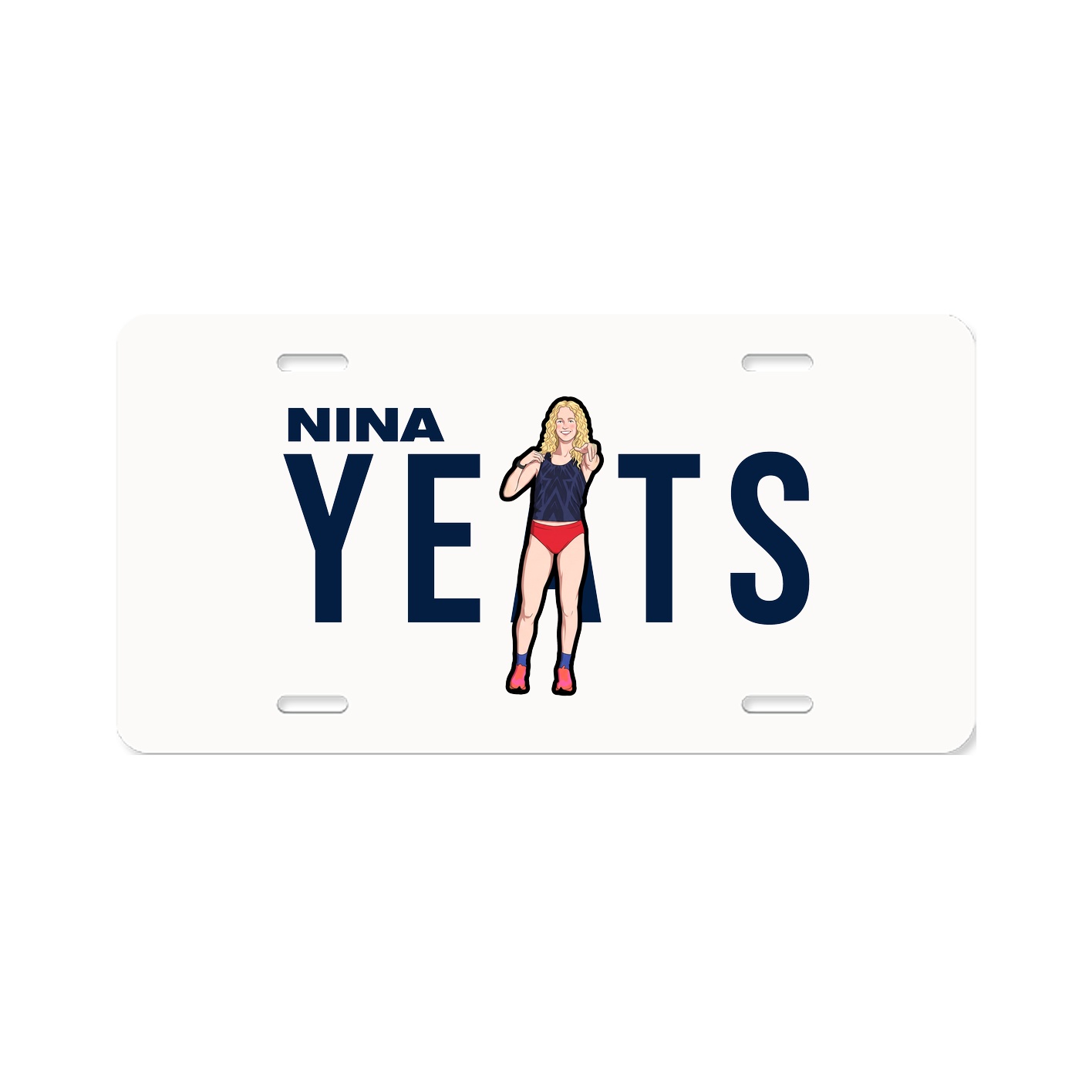 License Plate — Player Name in Classic