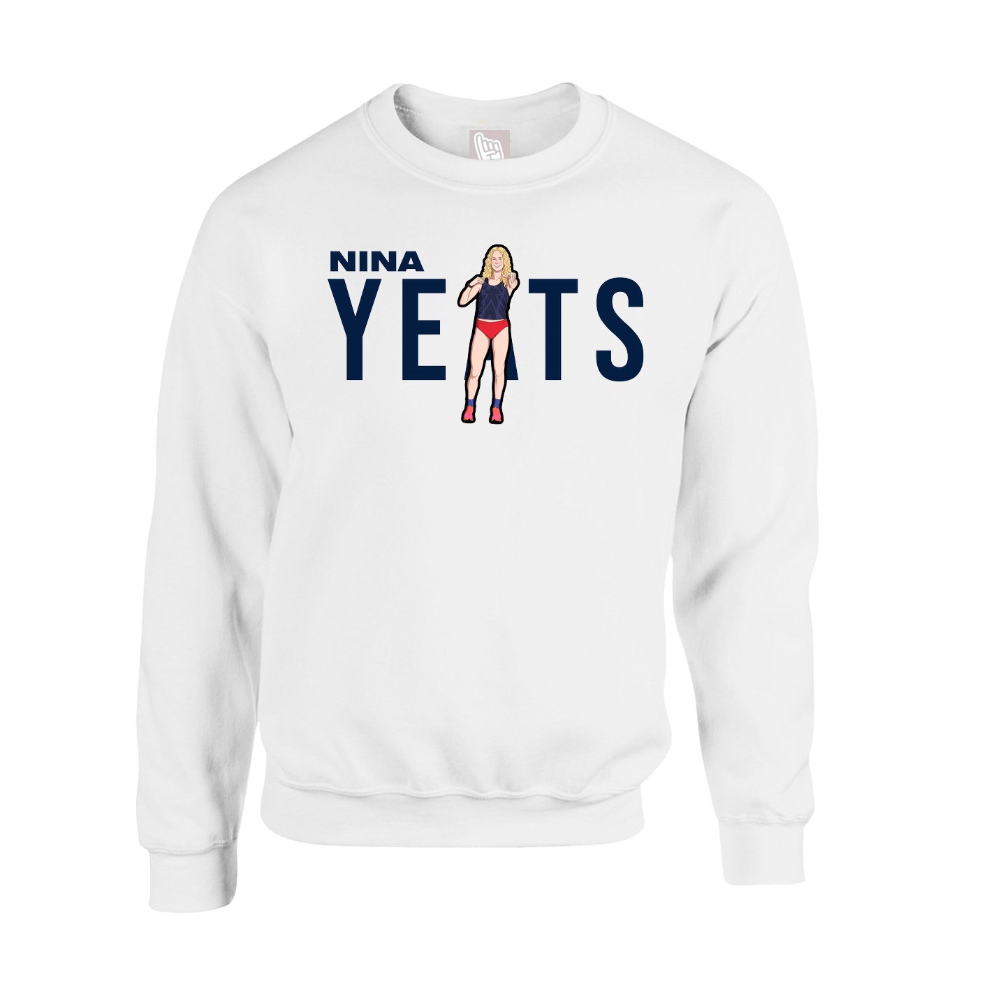 Fleece Crew — Player Name in White