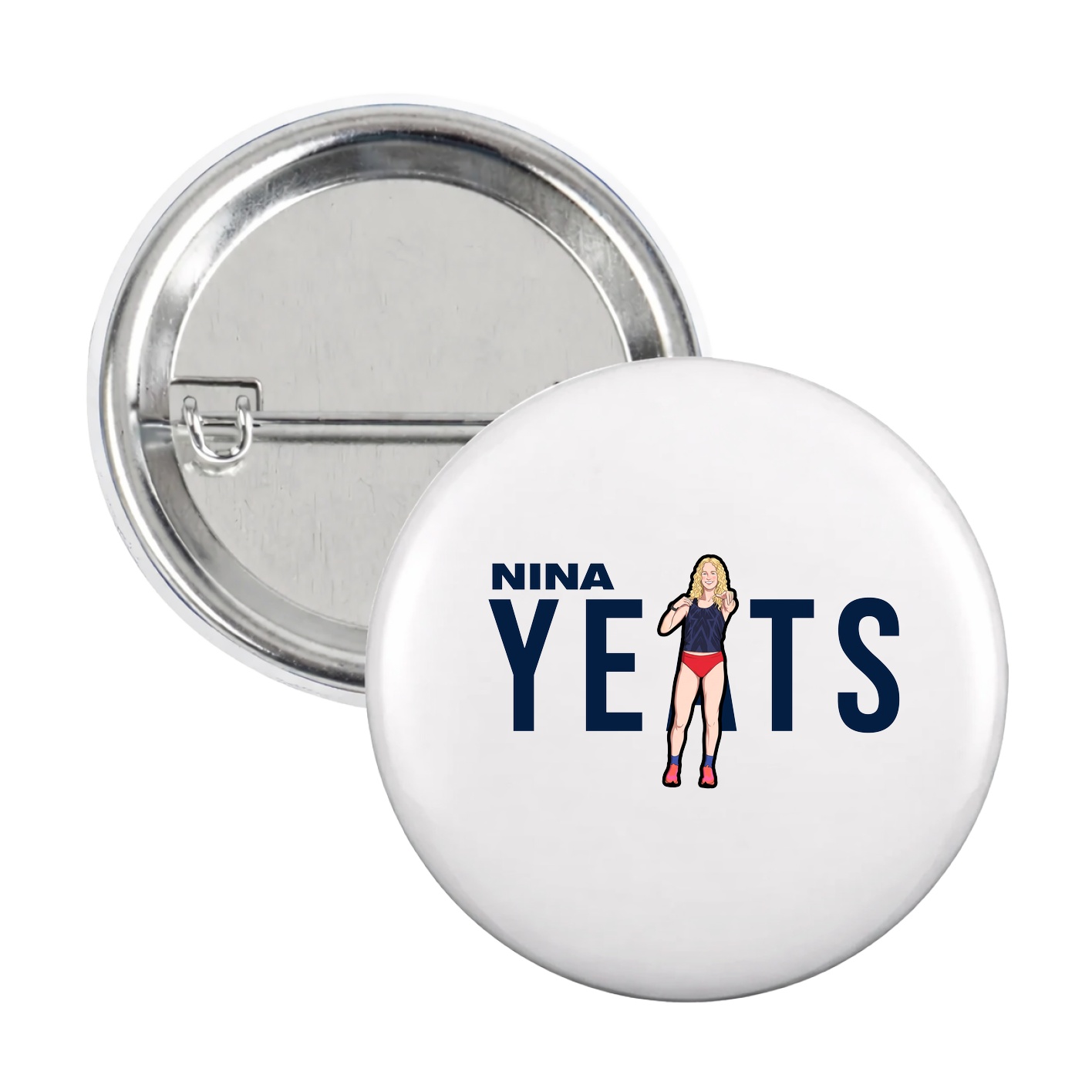 Game Day Button — Player Name in White