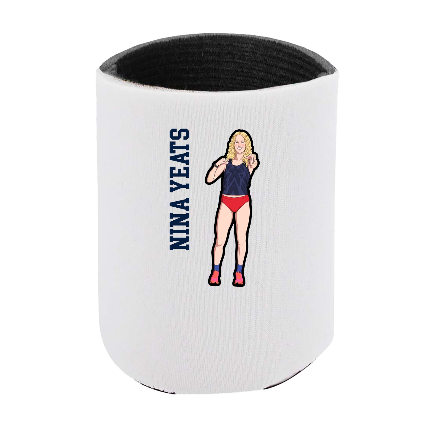 Can Holder — Name Vertical in White