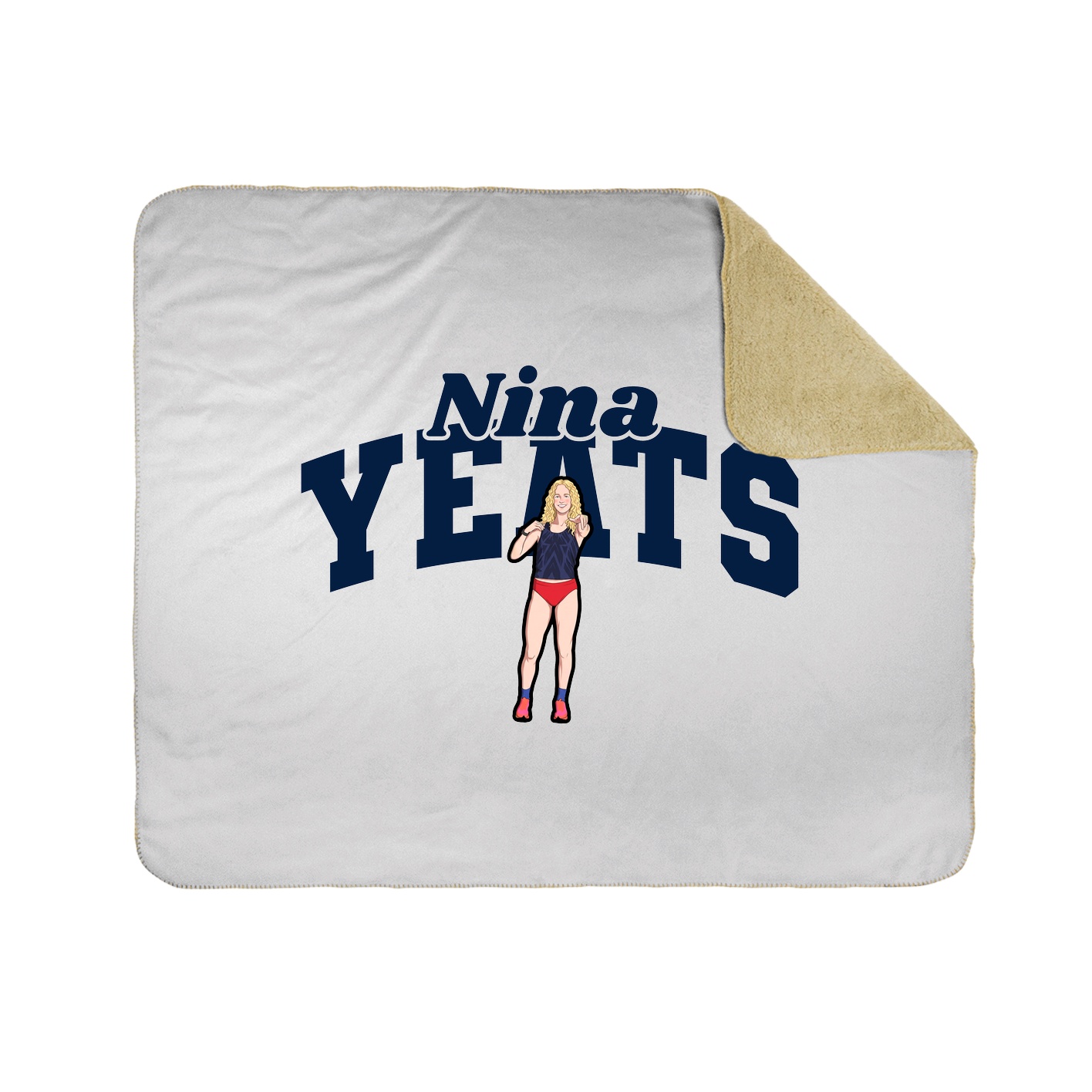 Throw Blanket — Signature Arch in White