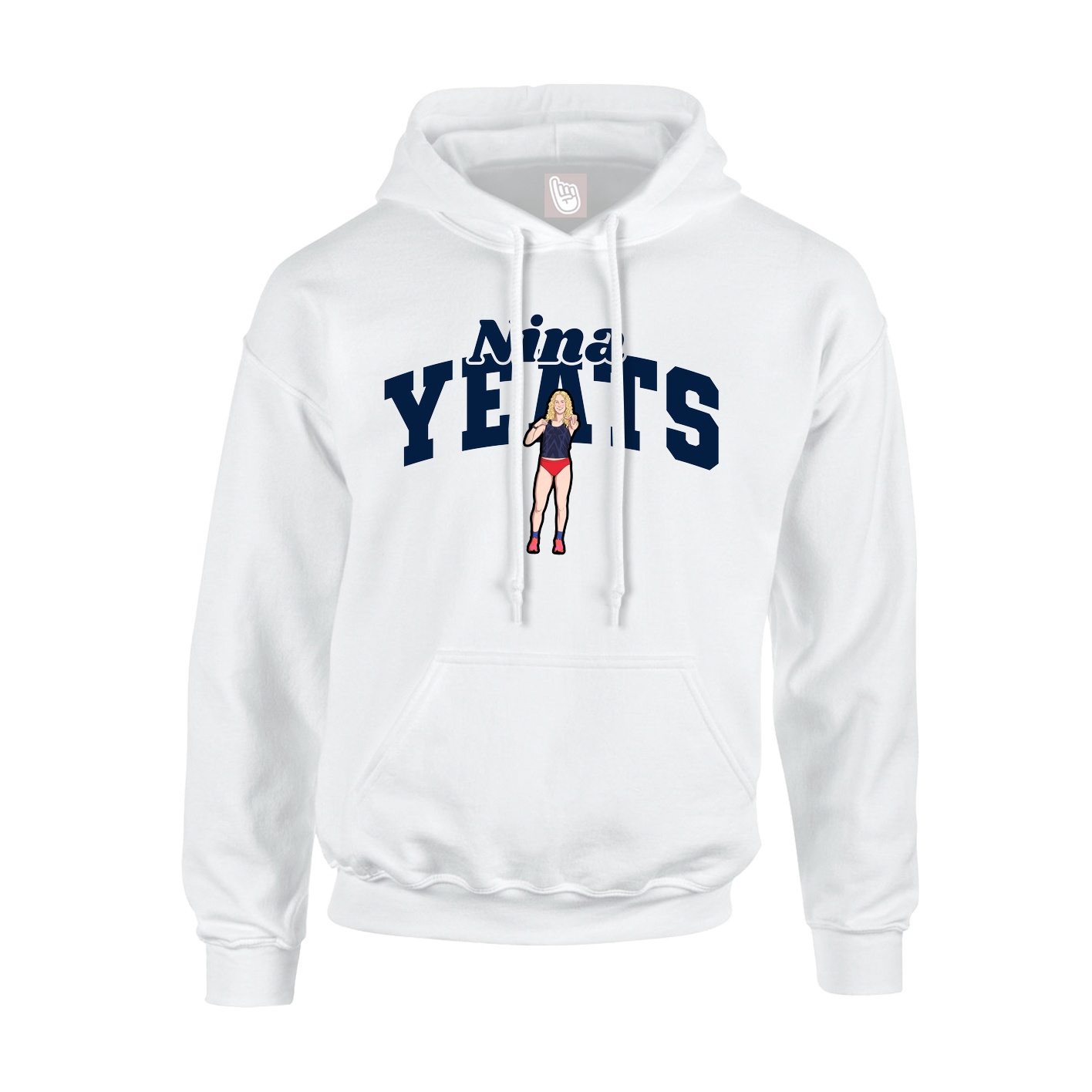 Youth Hoodie — Signature Arch in White