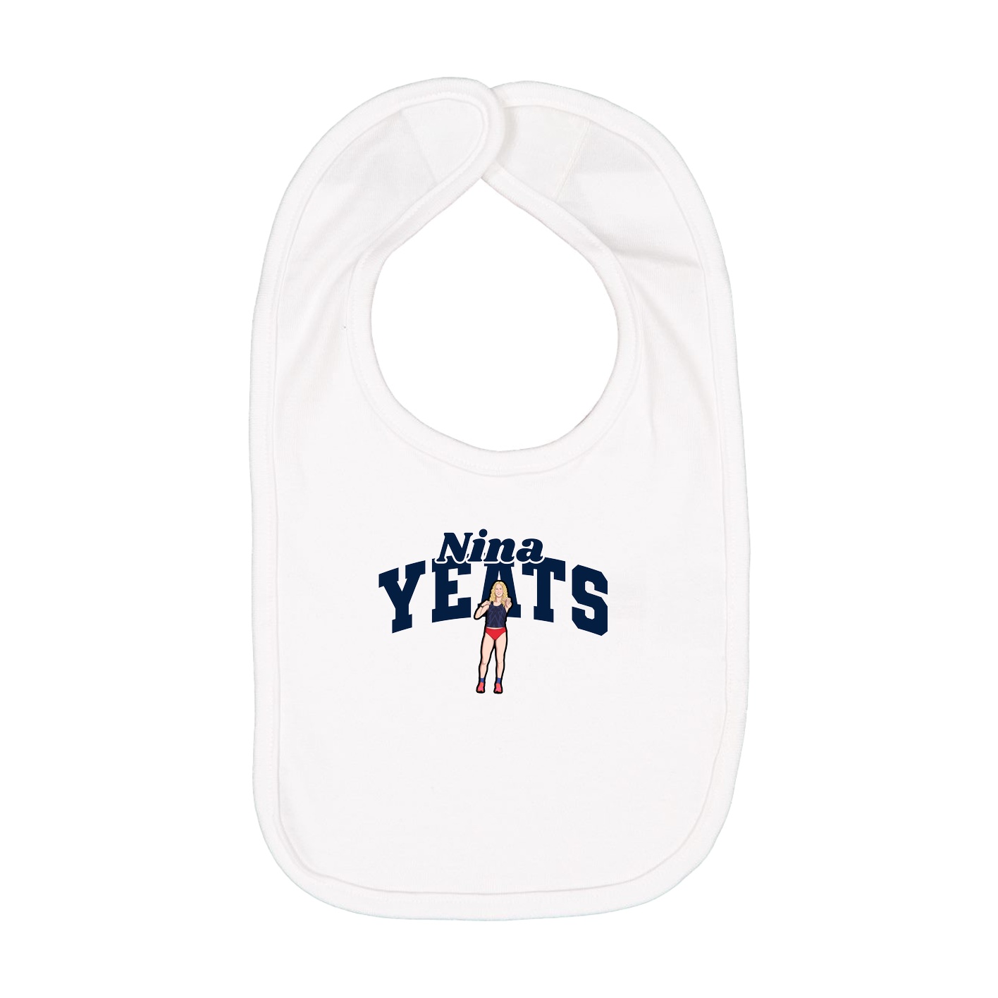 Infant Bib — Signature Arch in White