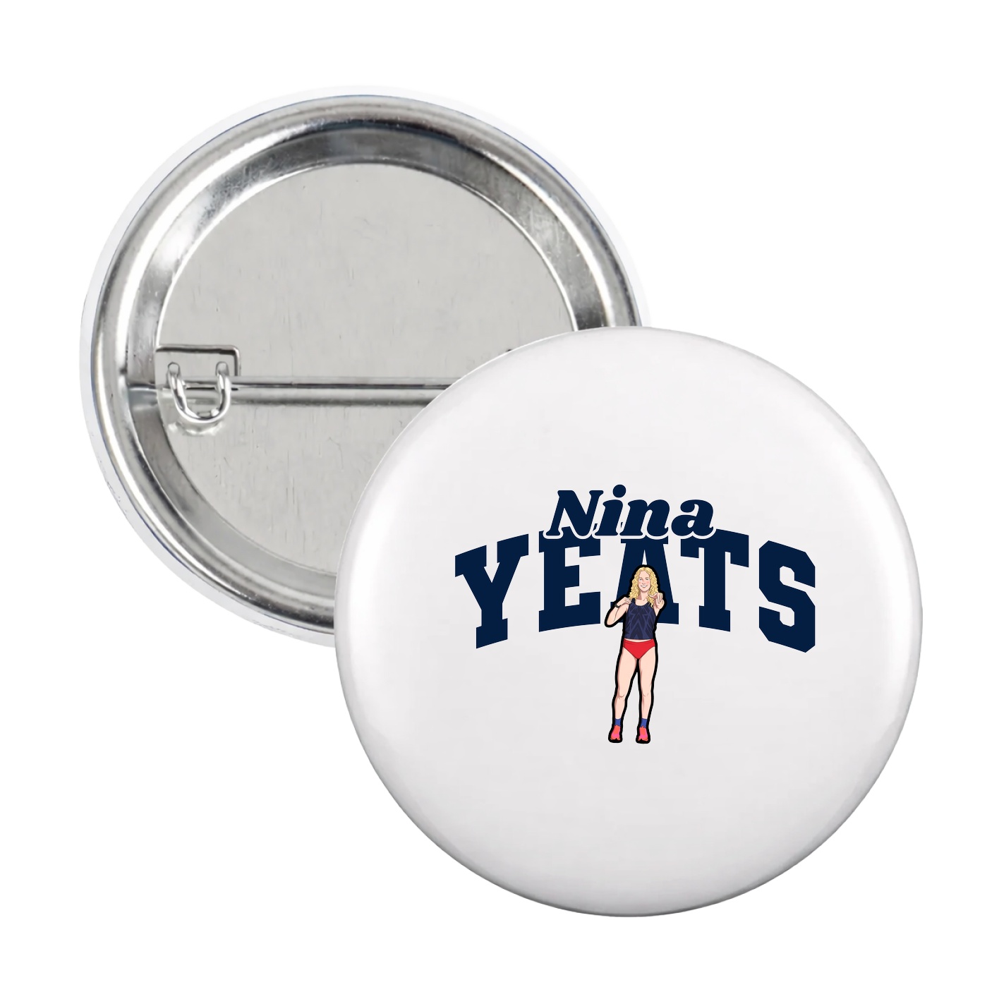 Game Day Button — Signature Arch in White