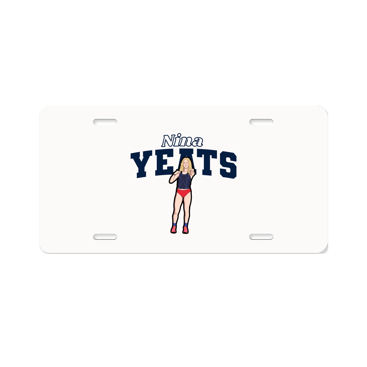 License Plate — Name Arch in Classic