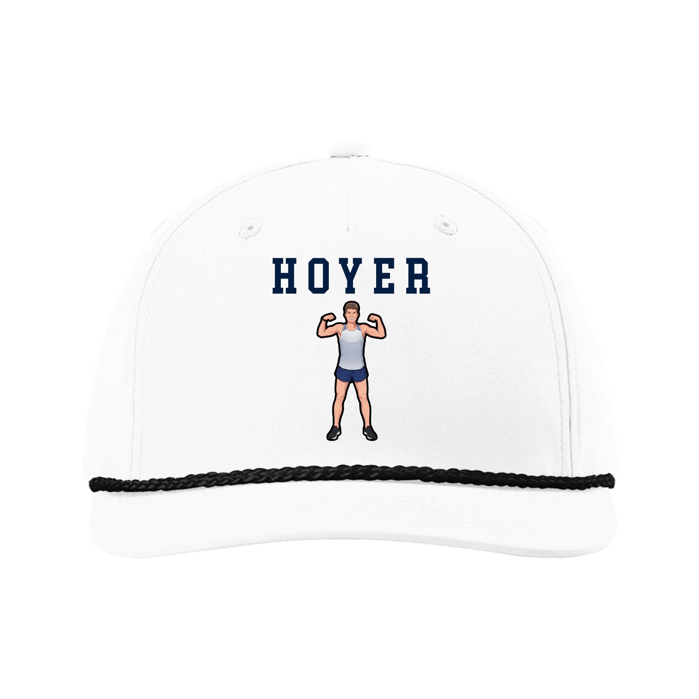 Five-Panel Classic Rope Cap — Shirsey in White