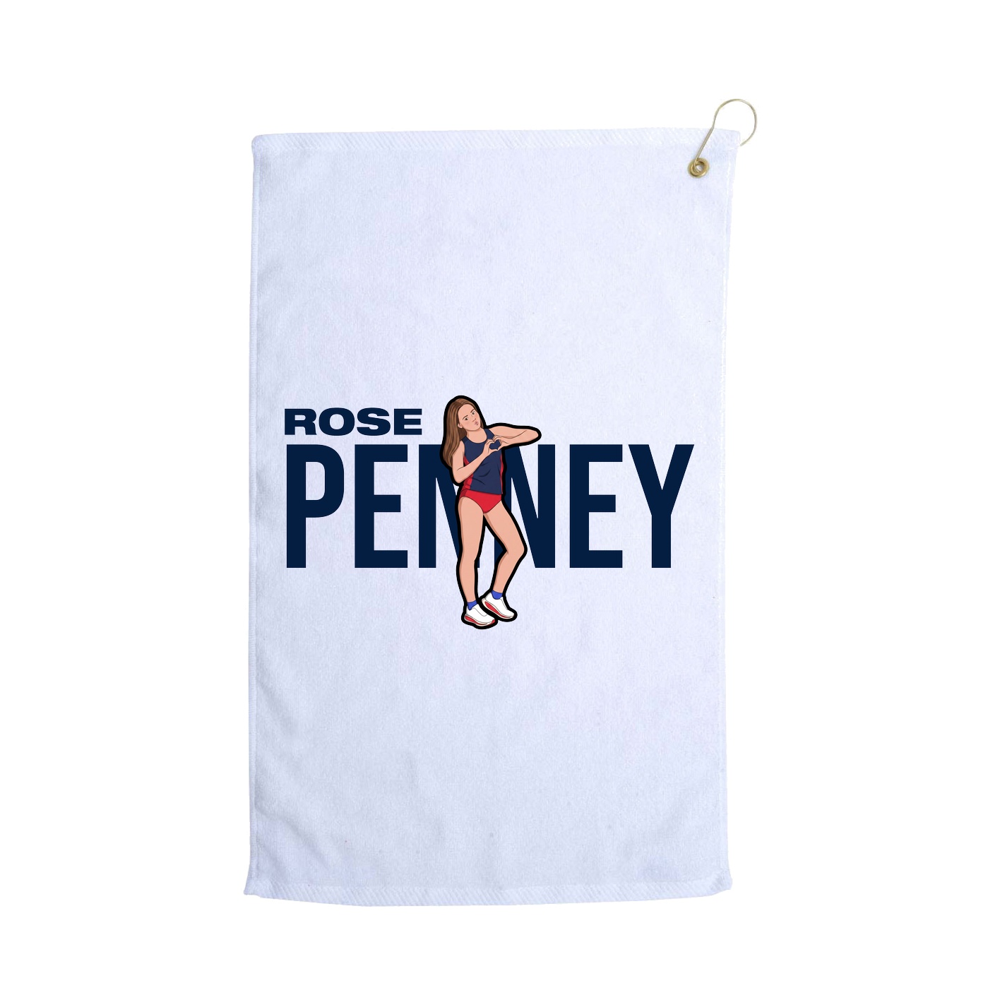 Golf Towel — Player Name in White