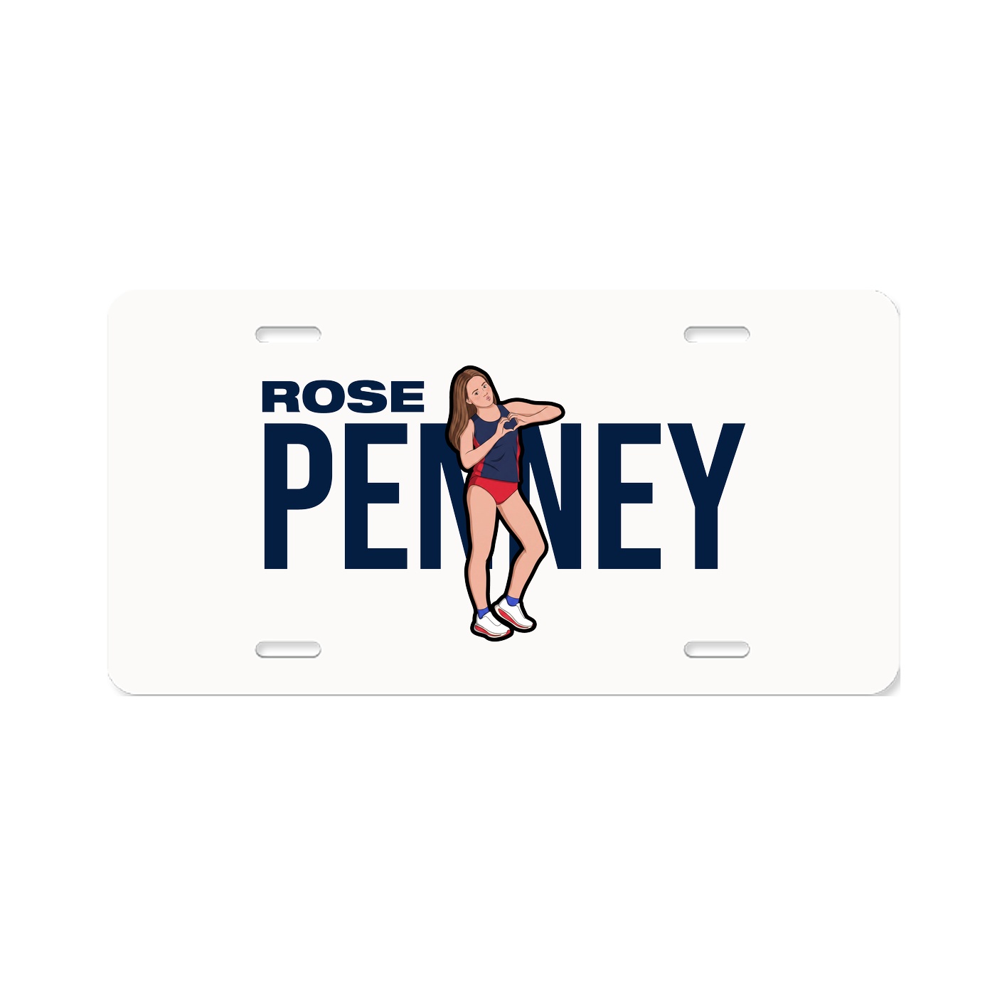 License Plate — Player Name in Classic