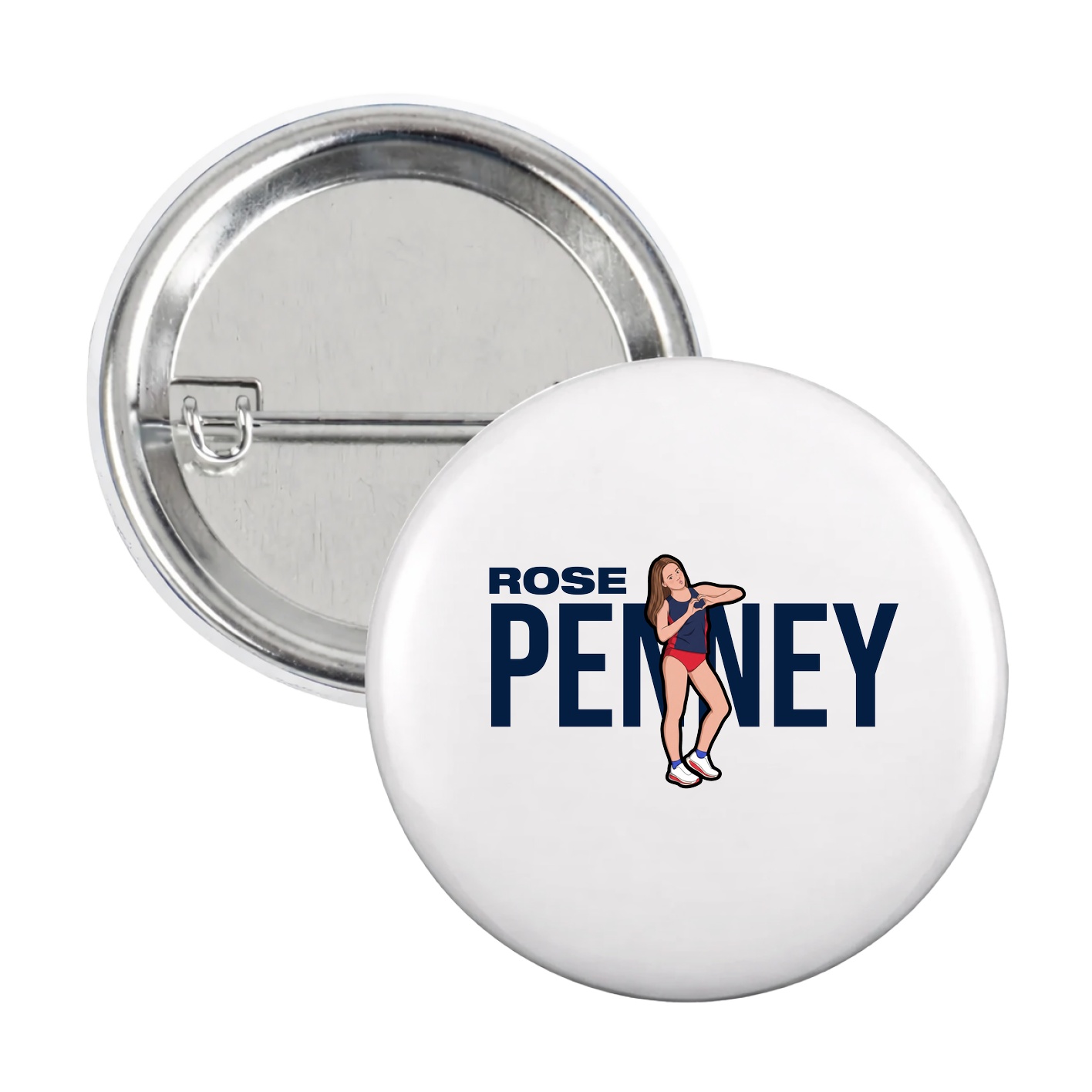 Game Day Button — Player Name in White